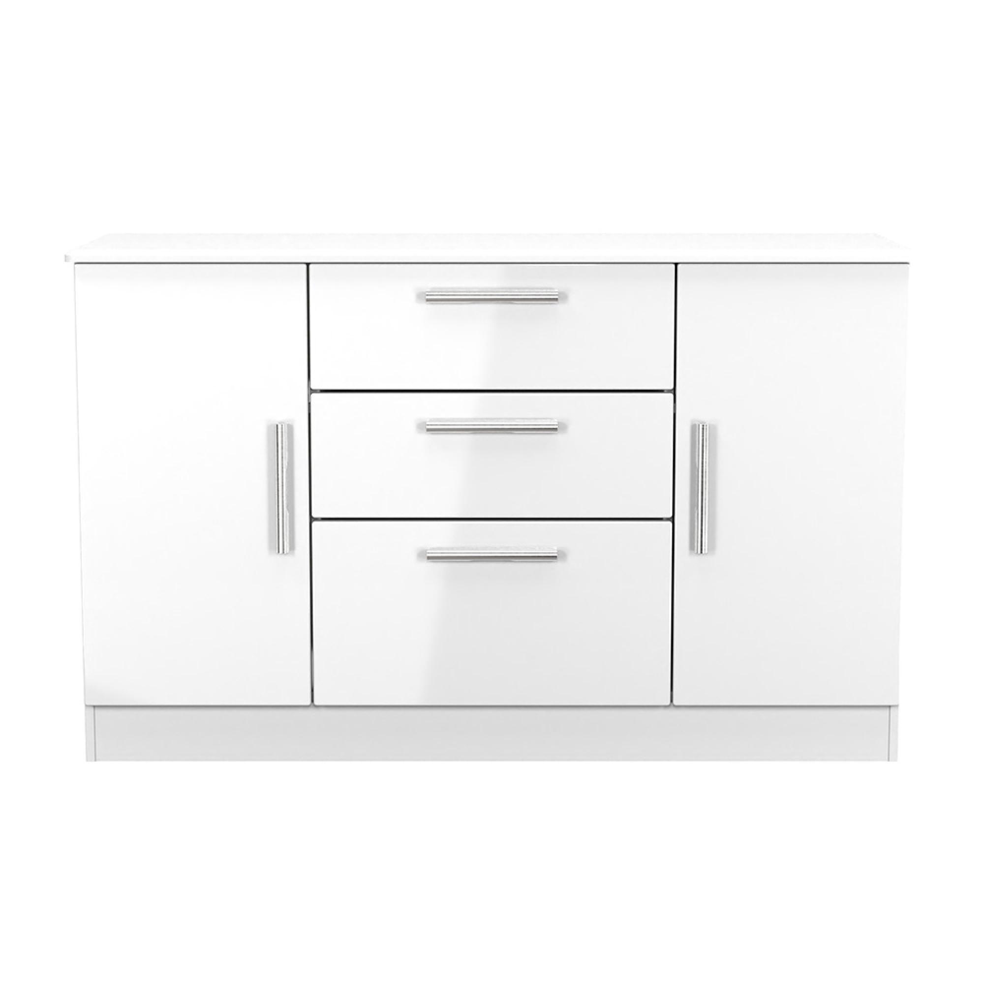 Knightsbridge Sideboard - Medium - 2 Door - White Gloss