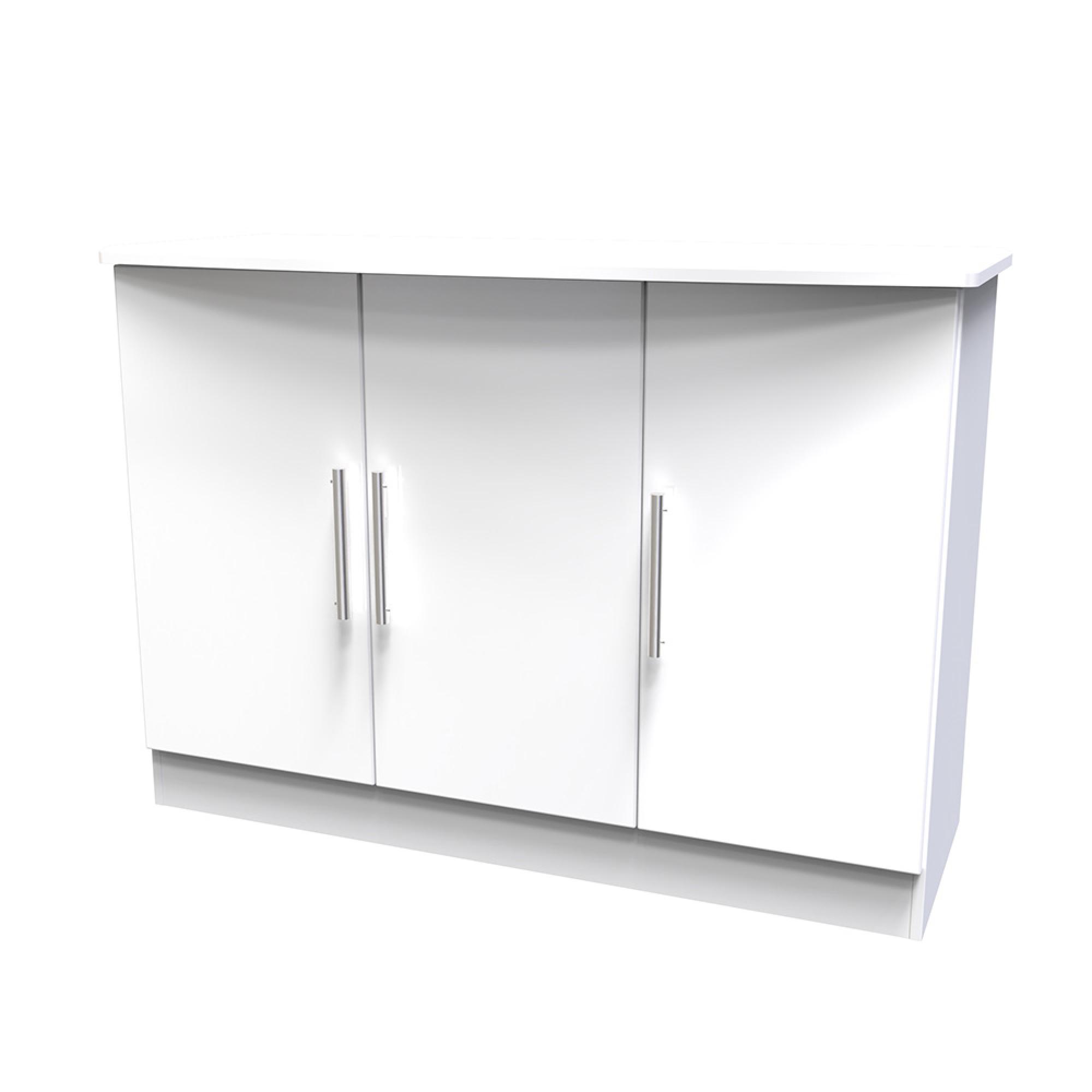 Knightsbridge Sideboard - Small - 3 Door - White Gloss