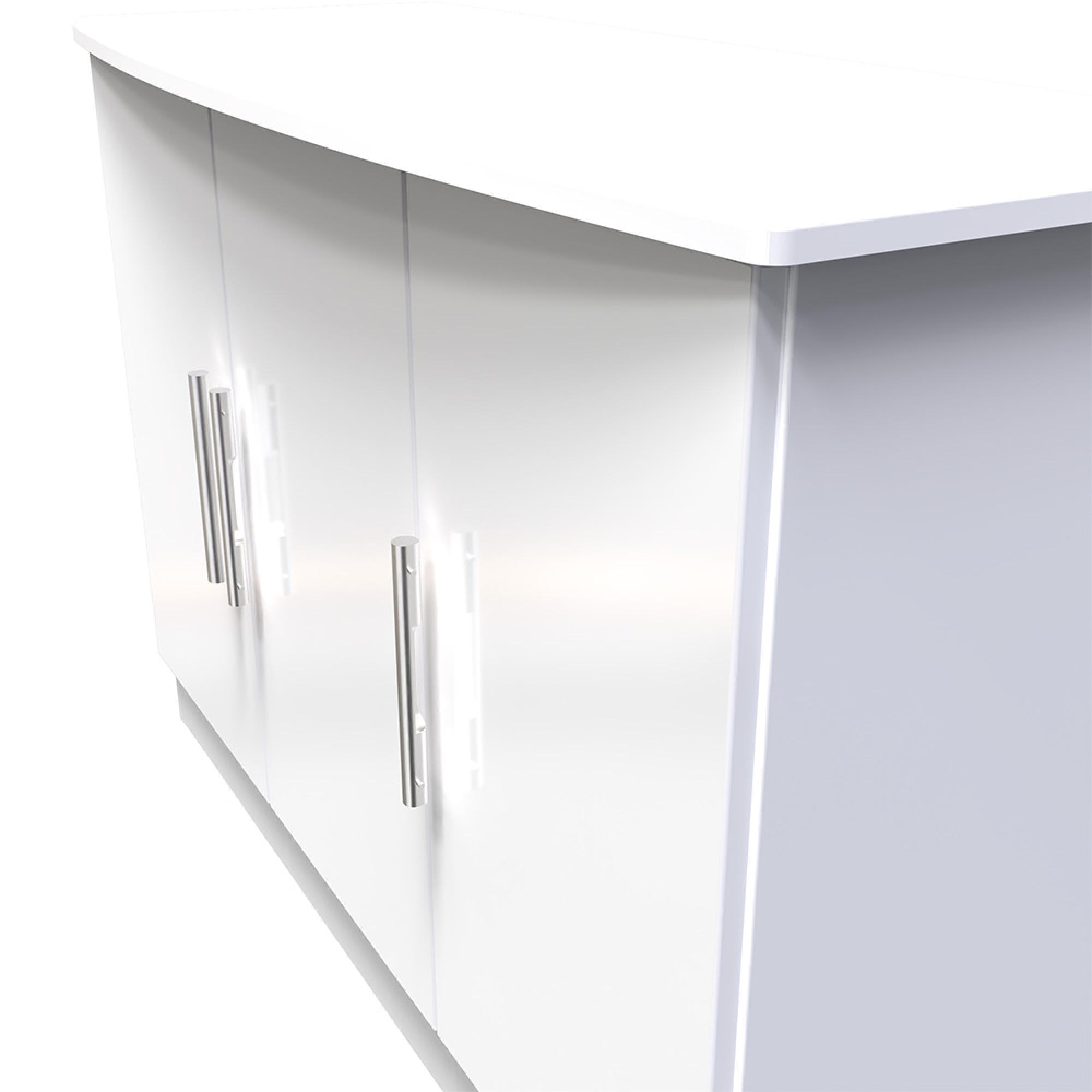 Knightsbridge Sideboard - Small - 3 Door - White Gloss