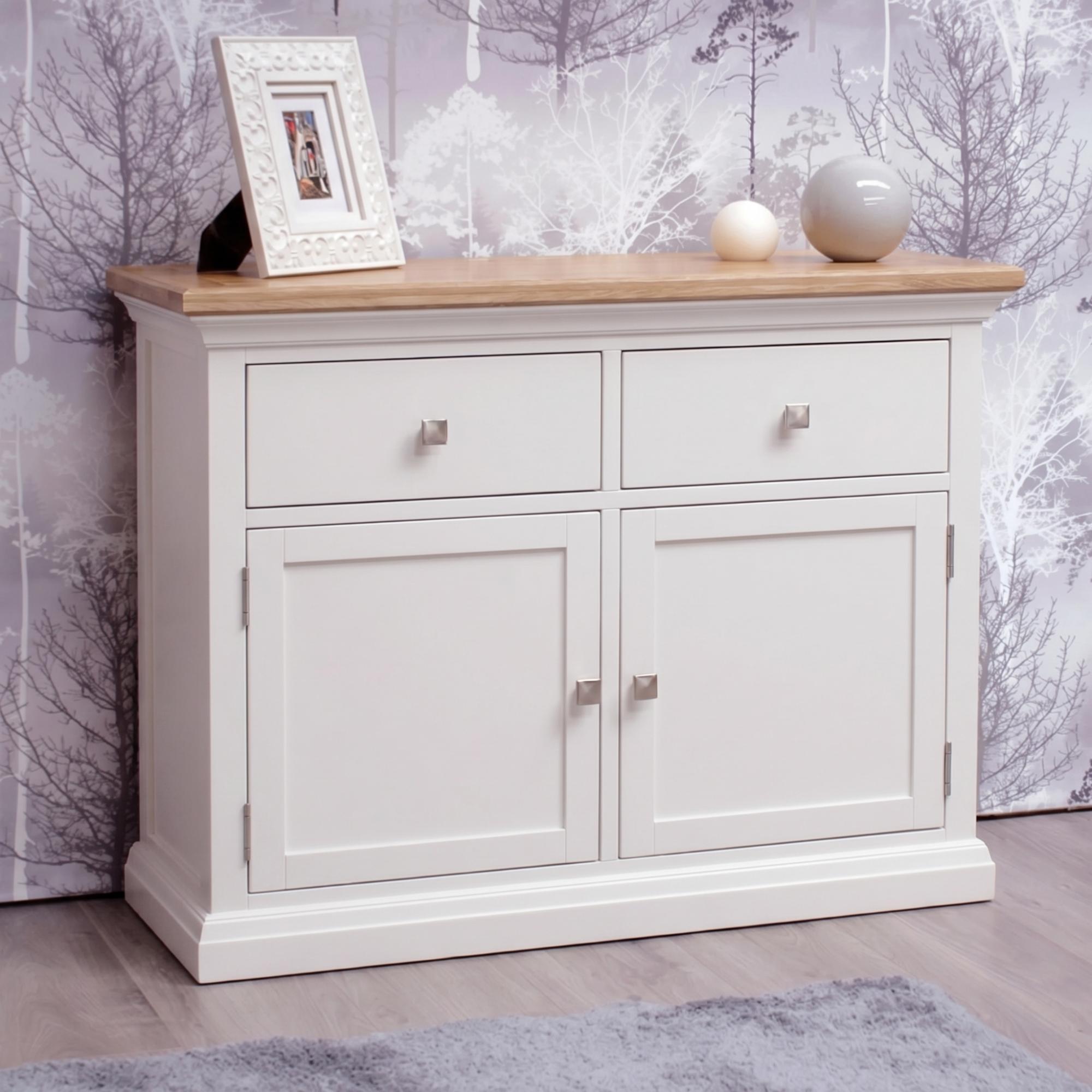 Cotswold Sideboard - 2 Door - Small - 96cm - Oak and Painted
