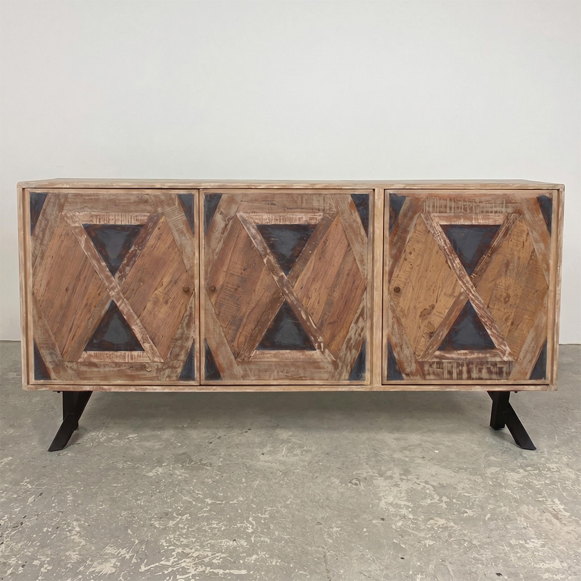 Juan Keruz Sideboard - 3 Door - Large - Acacia Wood