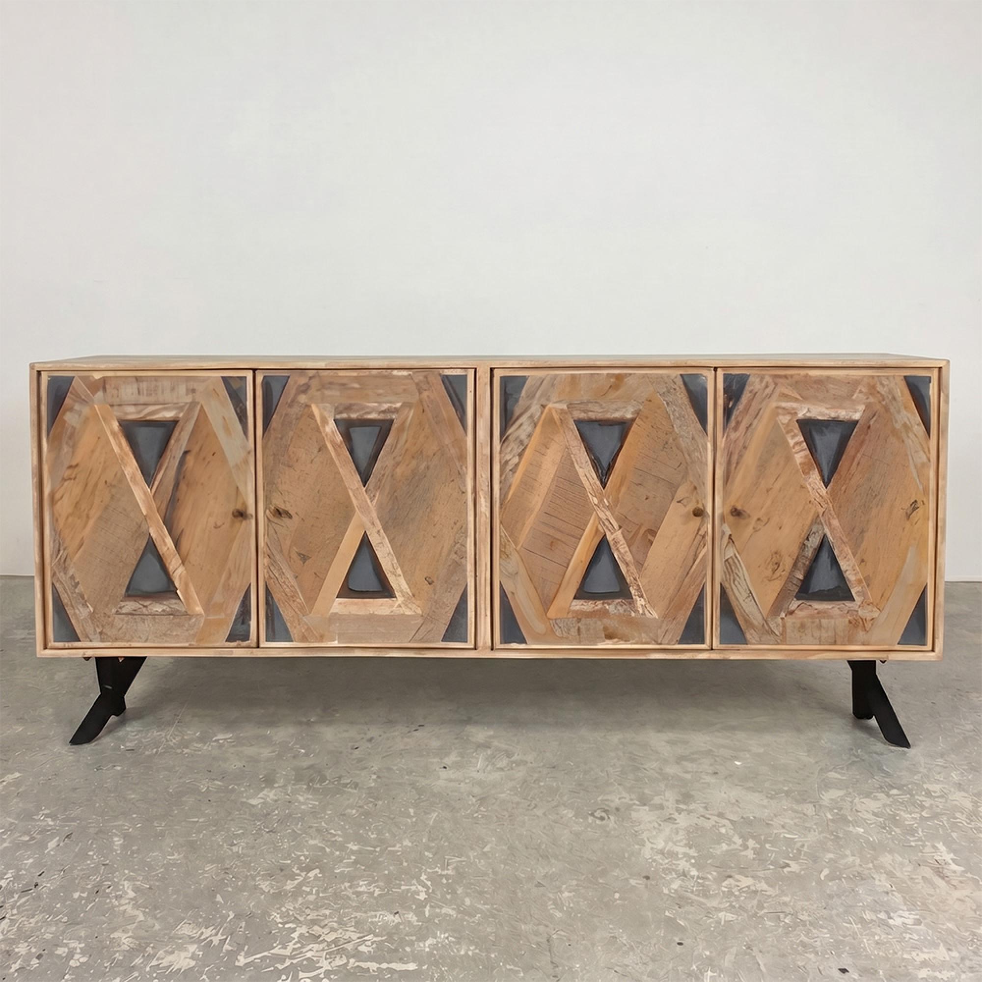 Juan Keruz Sideboard - 4 Door - Extra Large - Acacia Wood