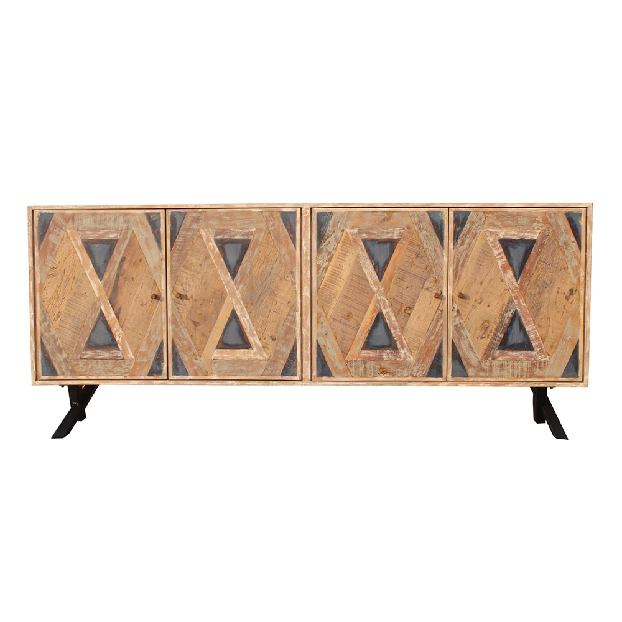 Juan Keruz Sideboard - 4 Door - Extra Large - Acacia Wood