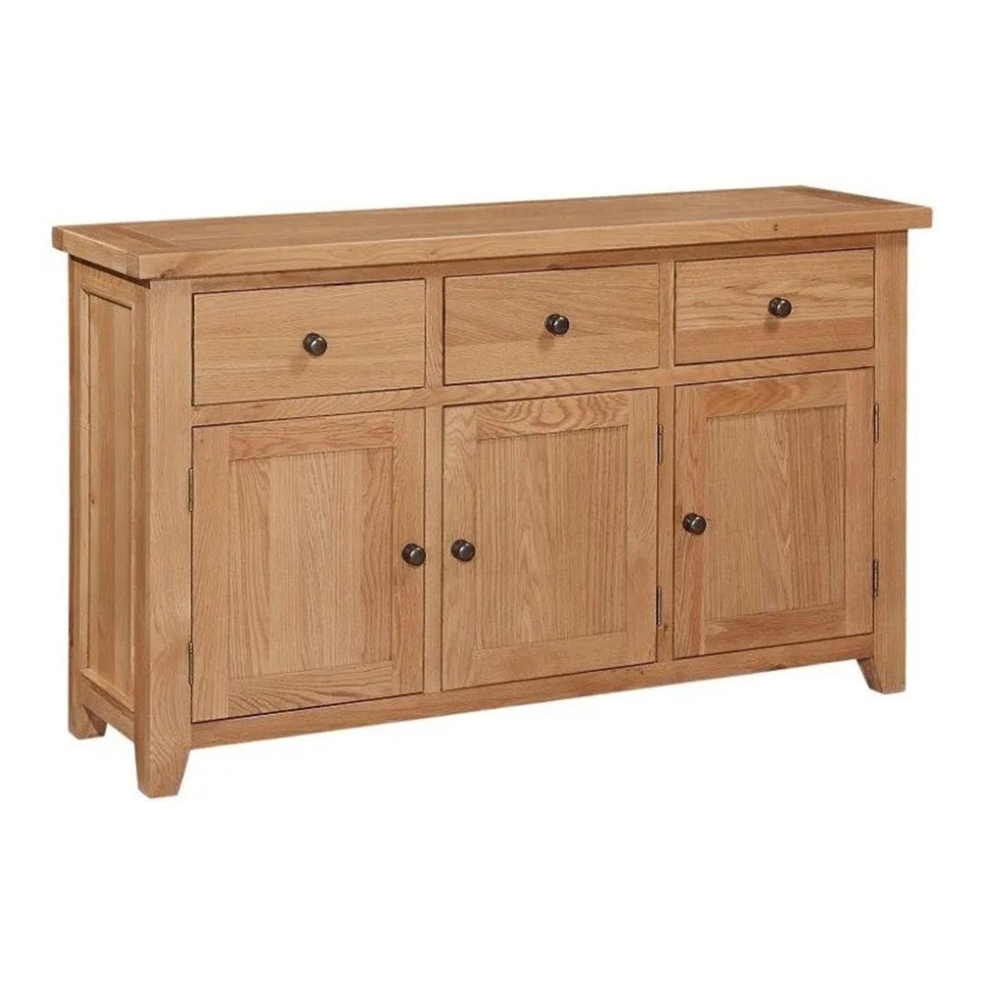 Appleby Sideboard - 3 Door - 3 Drawer - Medium - Oak