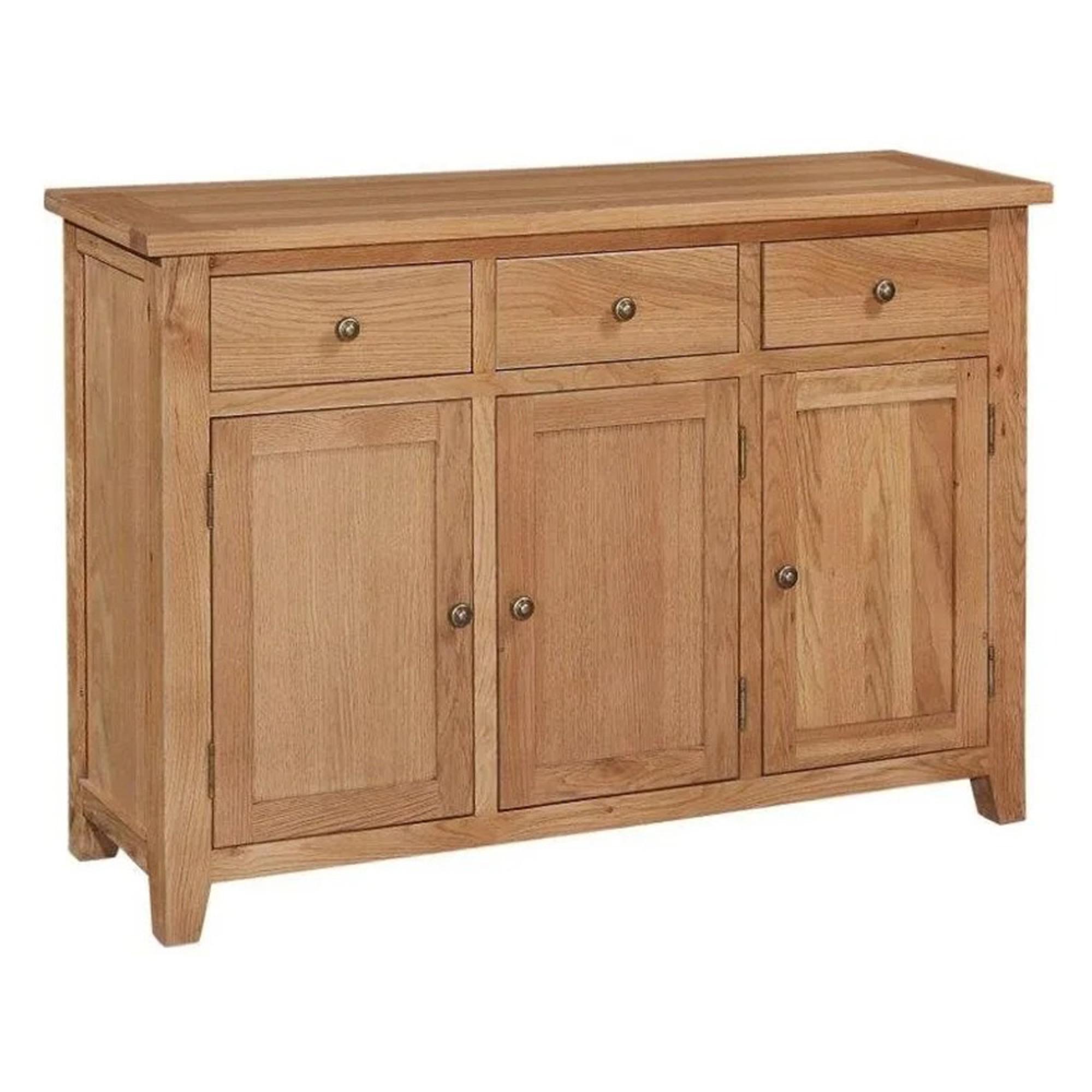Appleby Sideboard - 3 Door - 3 Drawer - Medium - Petite Oak