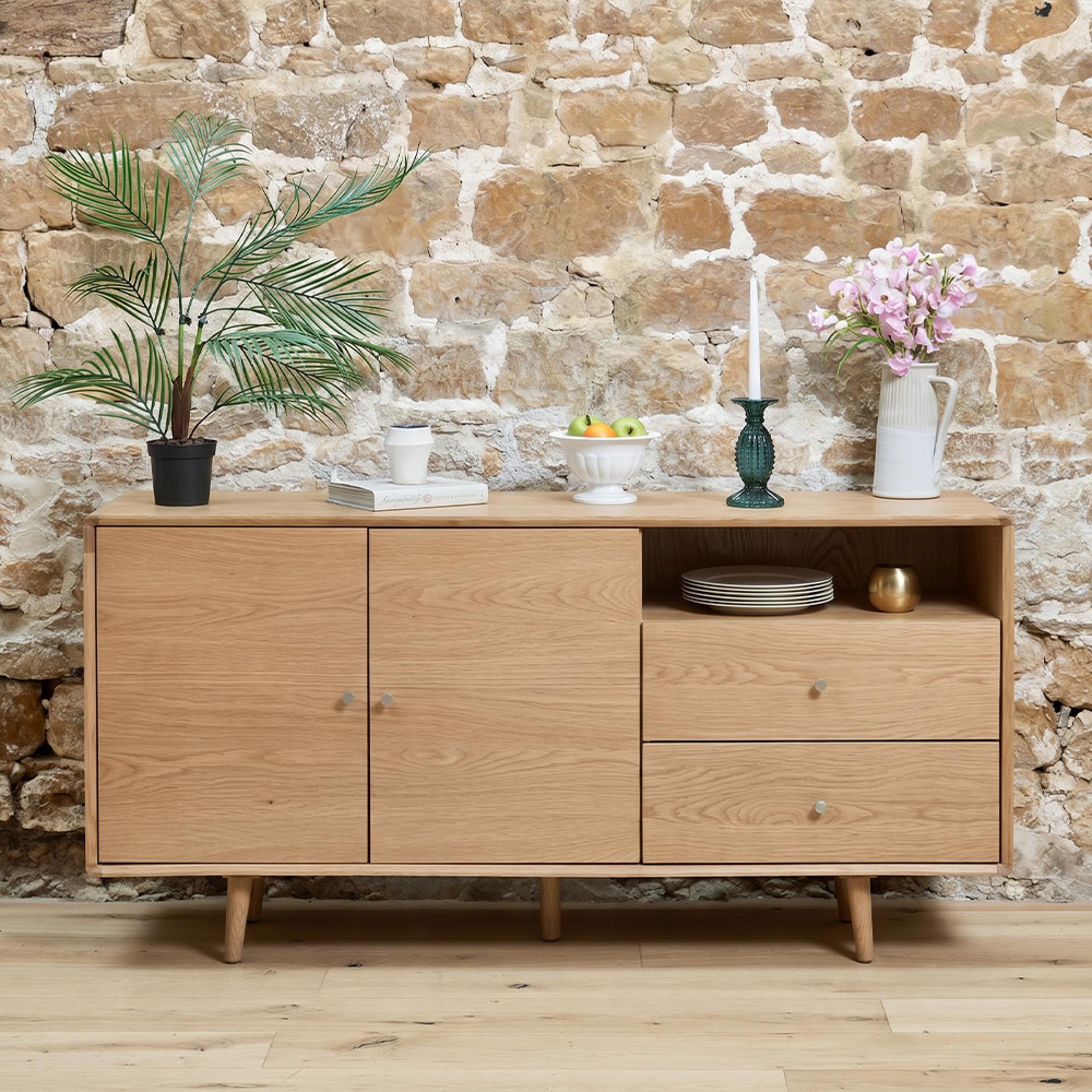 Jenson Oak Sideboard - 2 Door - Large - 160cm