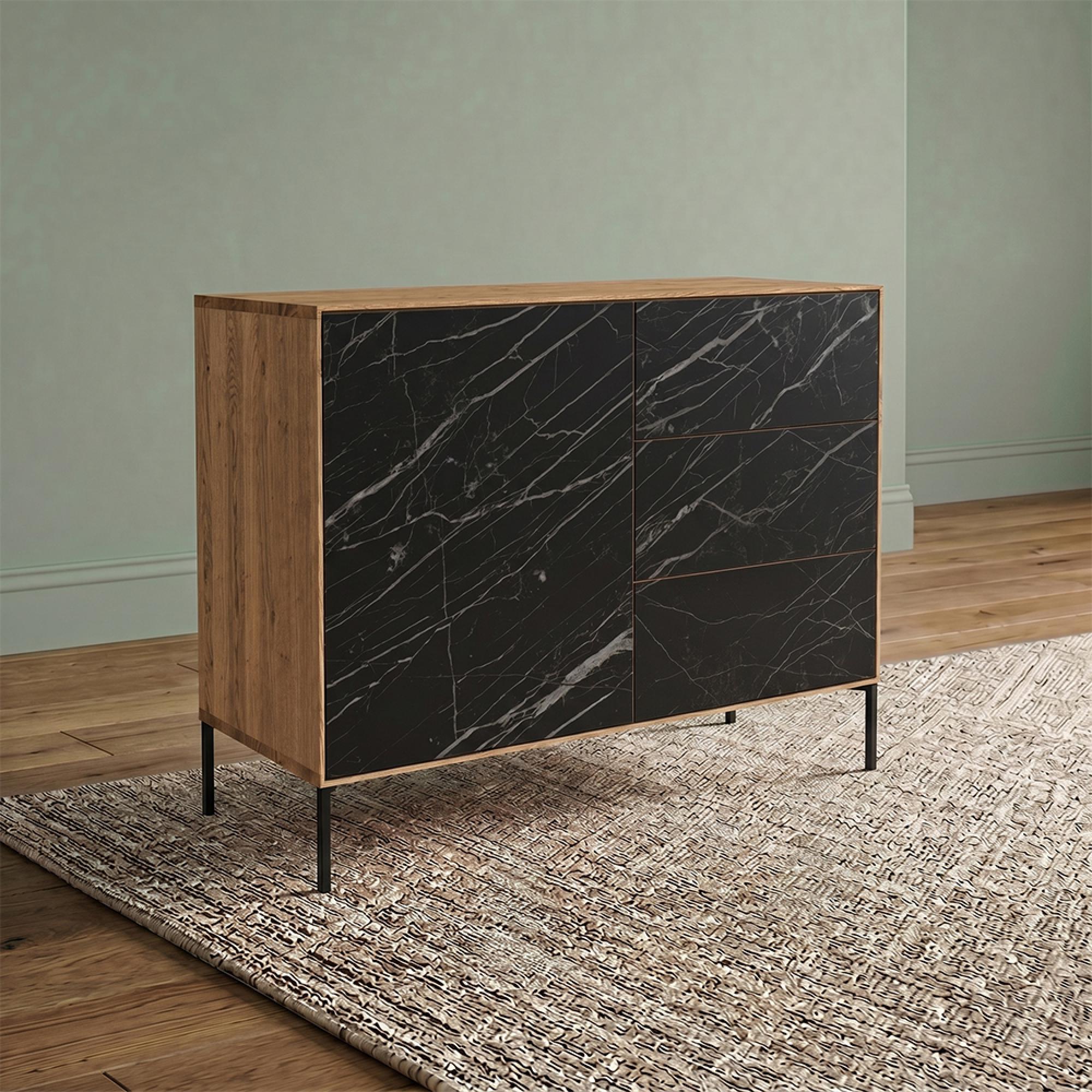 Helga Sideboard - 1 Door 3 Drawer - Oiled Oak - Variation Available