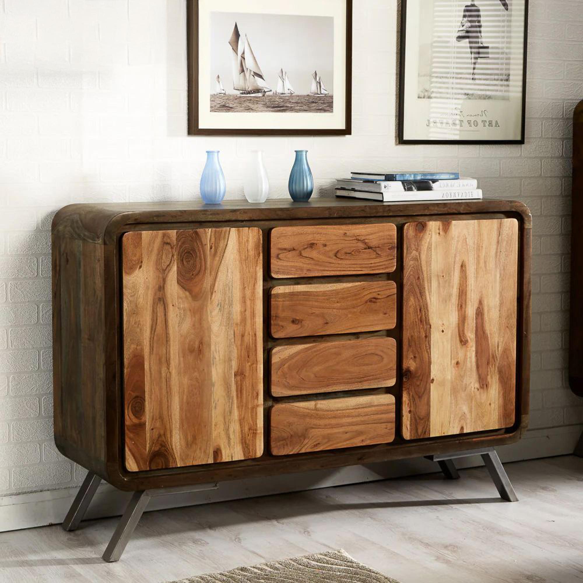 Aspen Sideboard - 2 Door - 3 Drawer - Large - Industrial - Reclaimed Wood