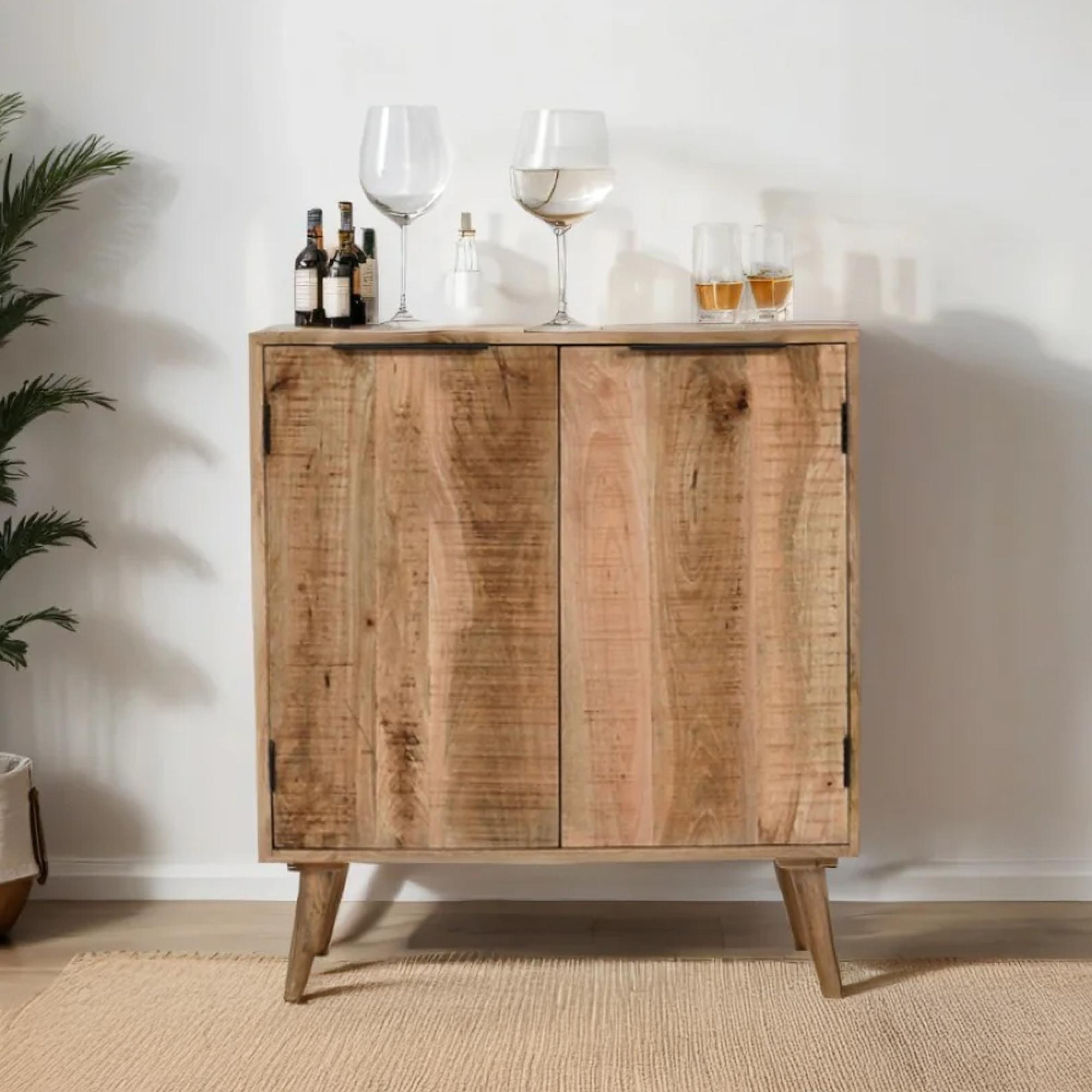 Surrey Drinks Cabinet - 2 Door - Solid Mango Wood