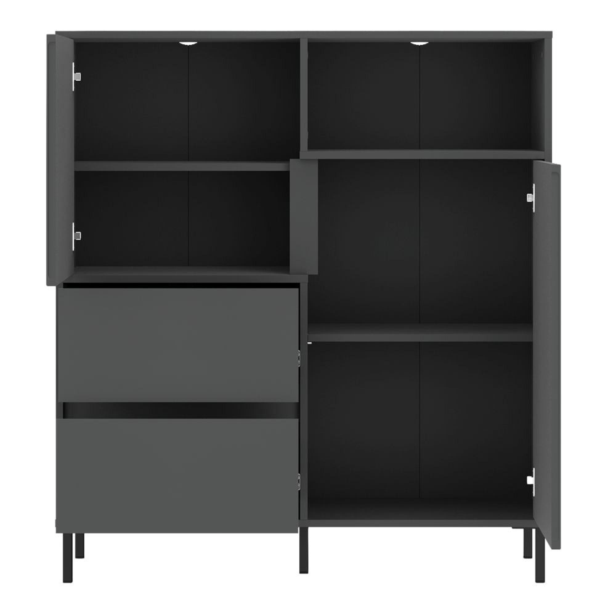 Avenale Sideboard - 2 Door - 2 Drawer - Small - Anthracite