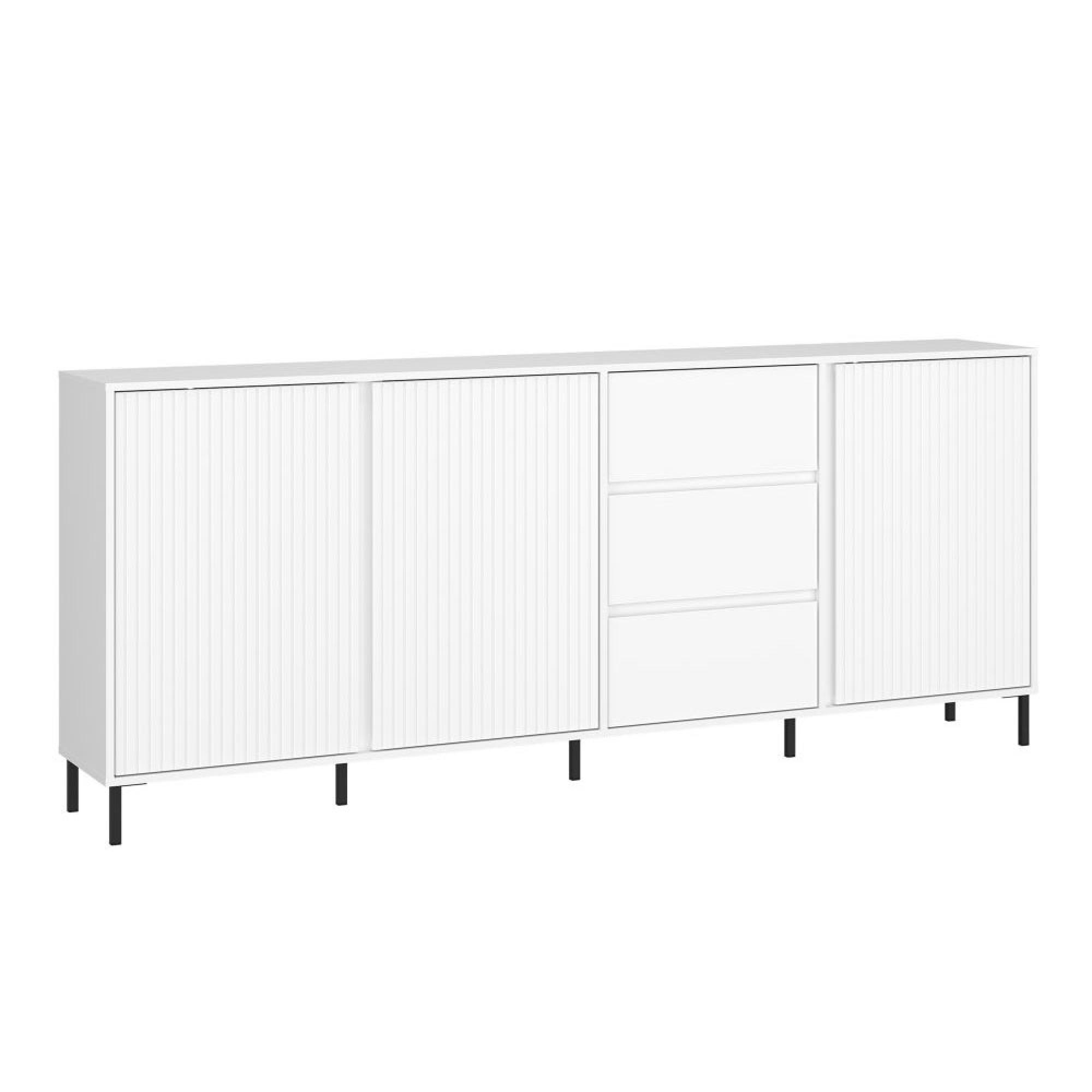 Avenale Sideboard - 3 Door - 3 Drawer - Extra Large - Alpine White High Gloss