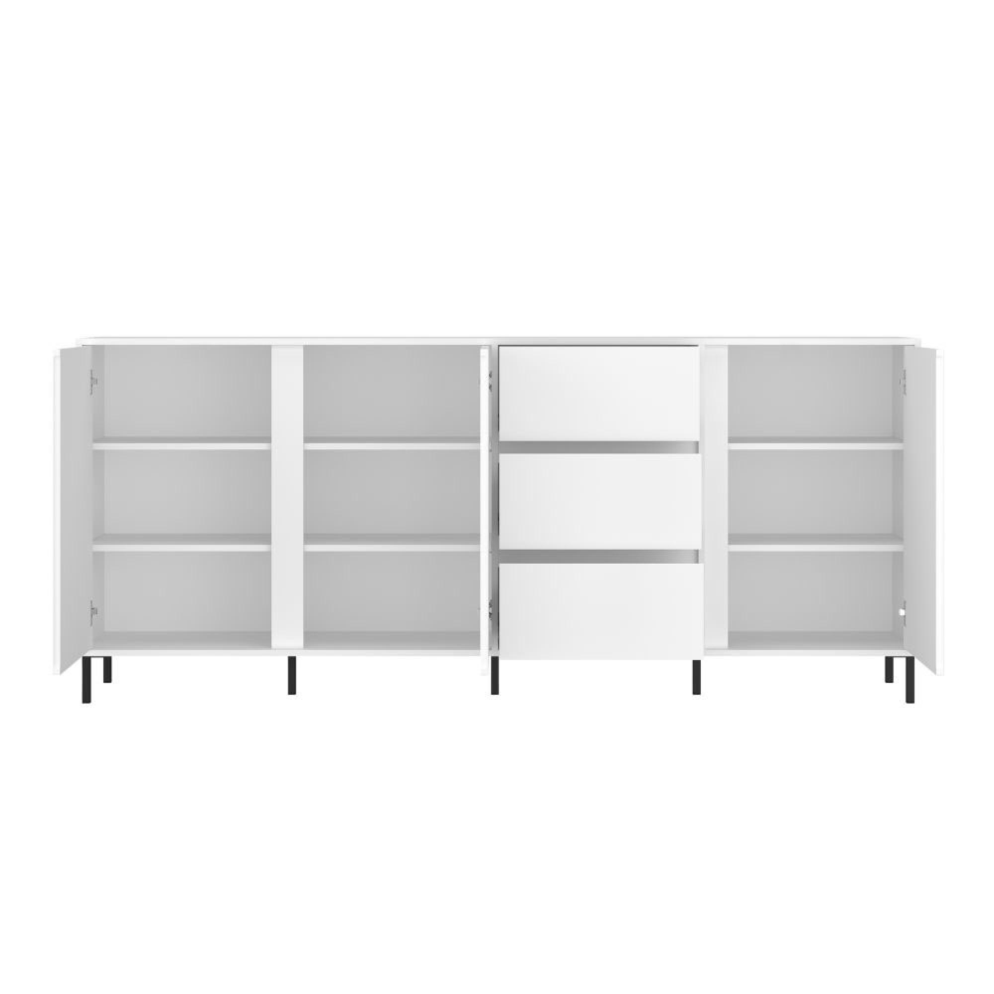 Avenale Sideboard - 3 Door - 3 Drawer - Extra Large - Alpine White High Gloss