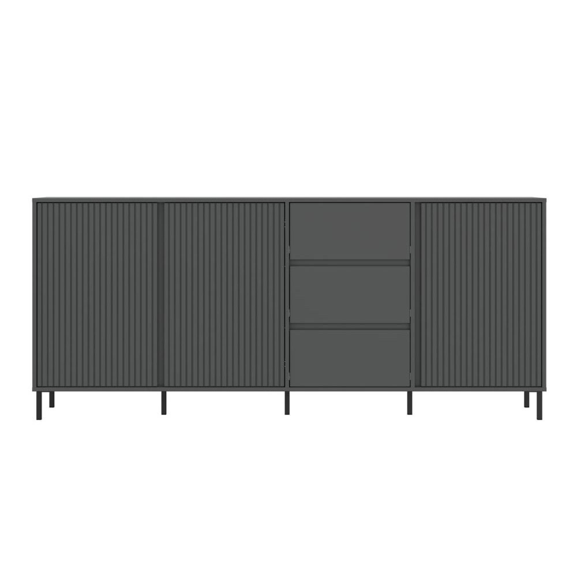 Avenale Sideboard - 3 Door - 3 Drawer - Extra Large - Anthracite