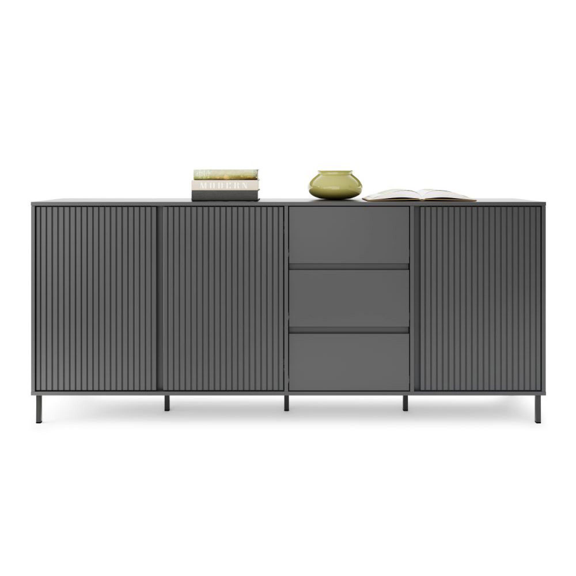 Avenale Sideboard - 3 Door - 3 Drawer - Extra Large - Anthracite