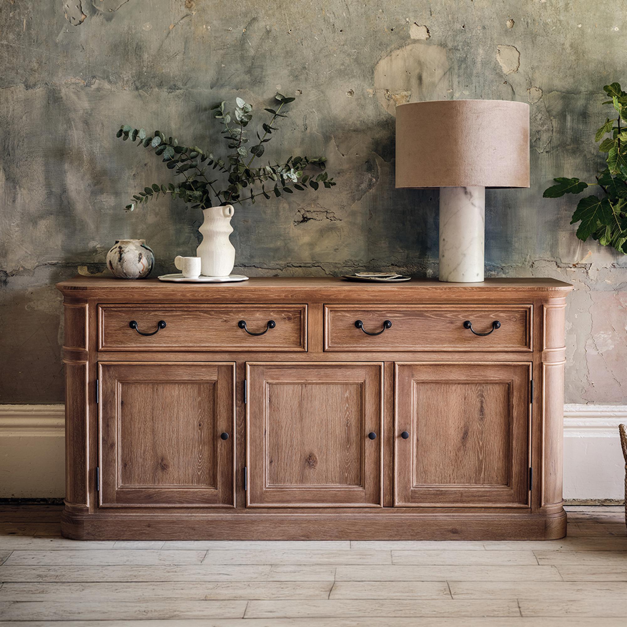 Cannes Sideboard - 3 Door 2 Drawer - Medium - Timber Wood