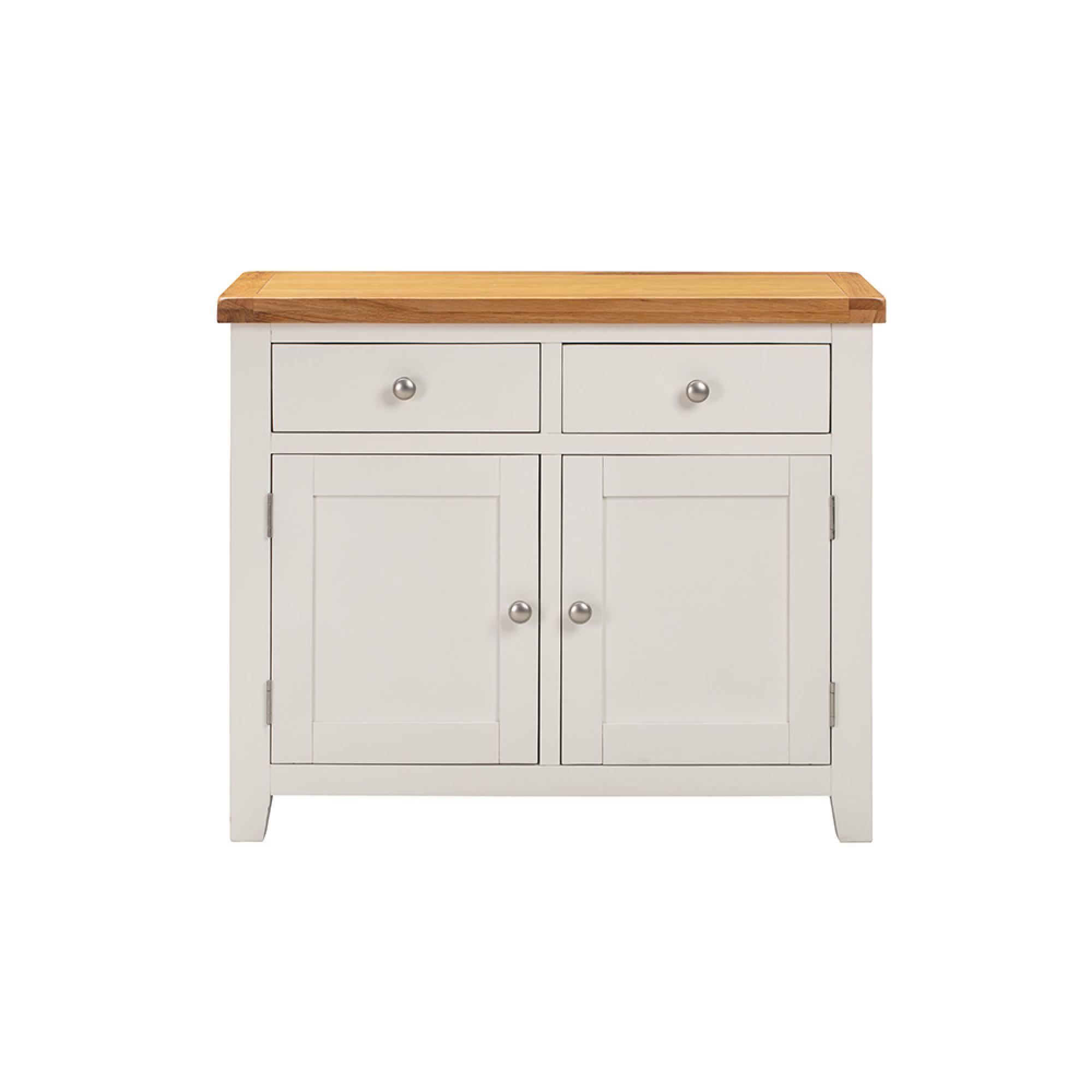 Melbourne Sideboard - 2 Door - Small - White and Wood