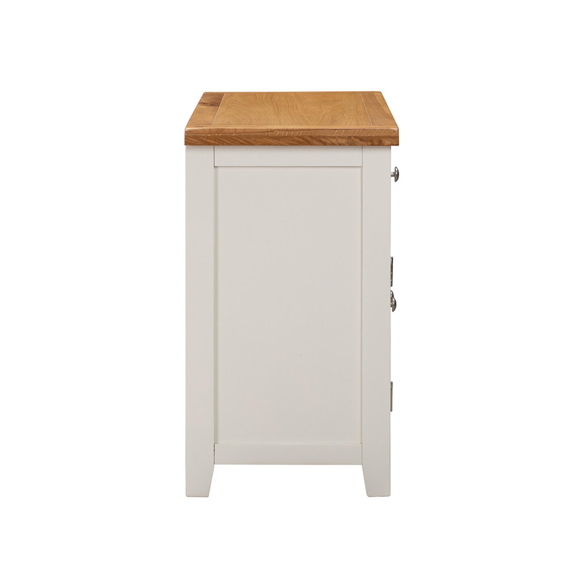 Melbourne Sideboard - 2 Door - Small - White and Wood