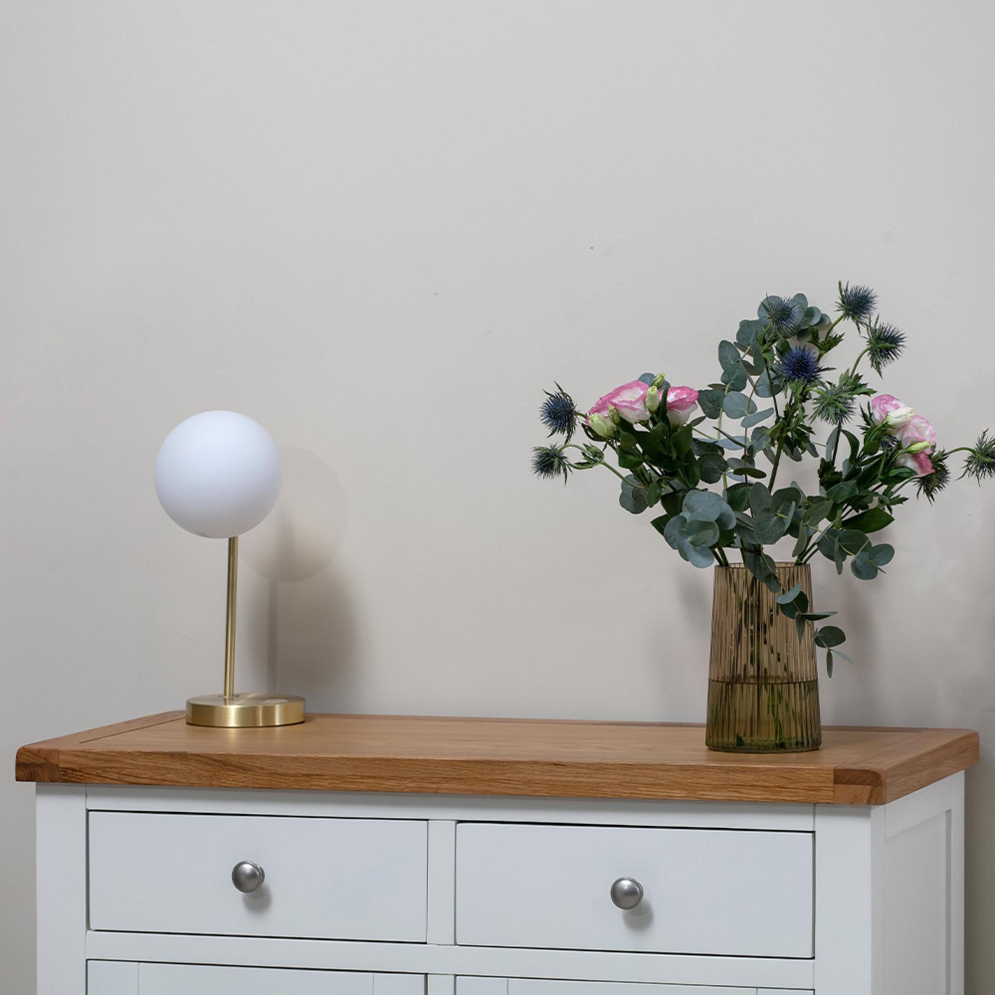 Melbourne Sideboard - 2 Door - Small - White and Wood