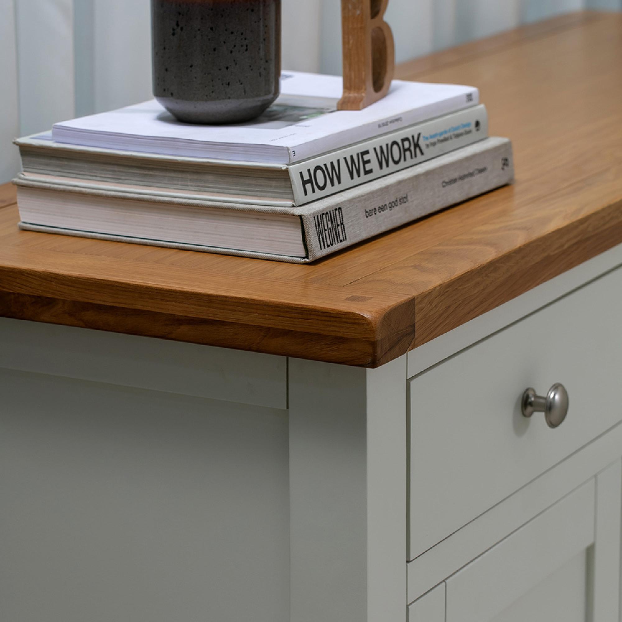 Melbourne Sideboard - 3 Door - Medium - White and Wood