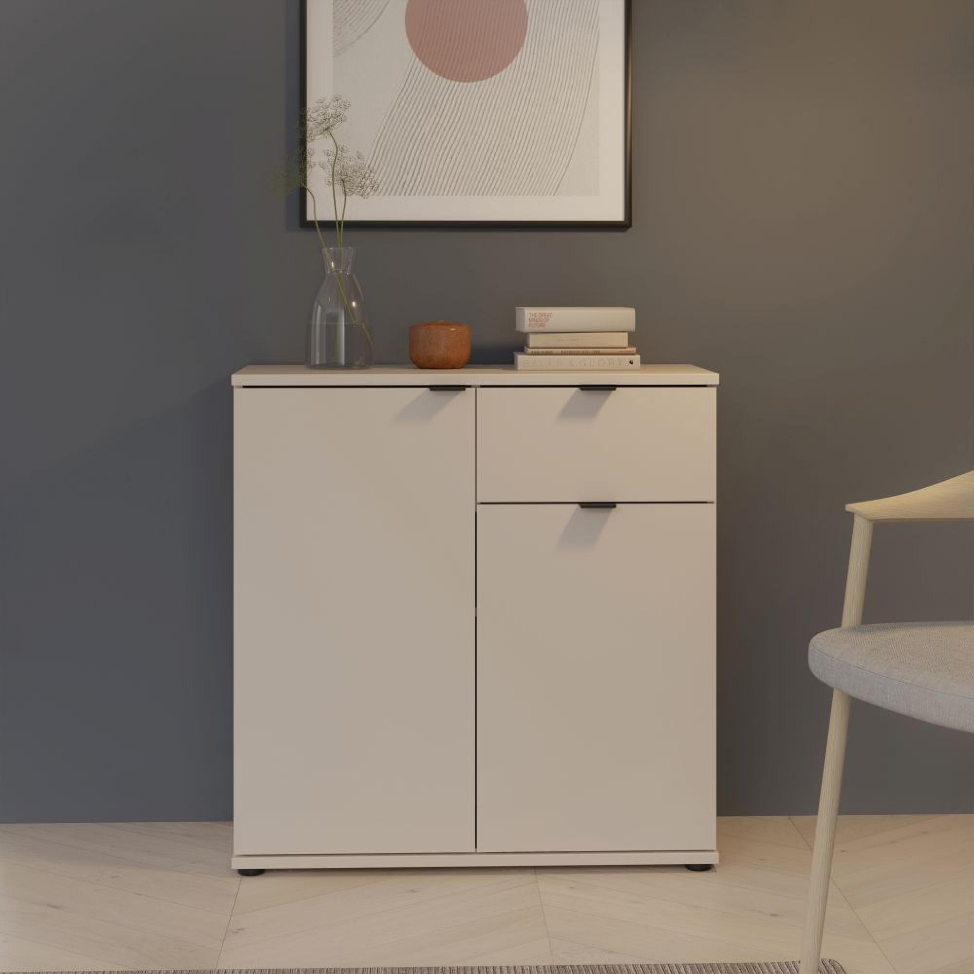 Ganymede Sideboard - 2 Door - 1 Drawer - Compact - Sand