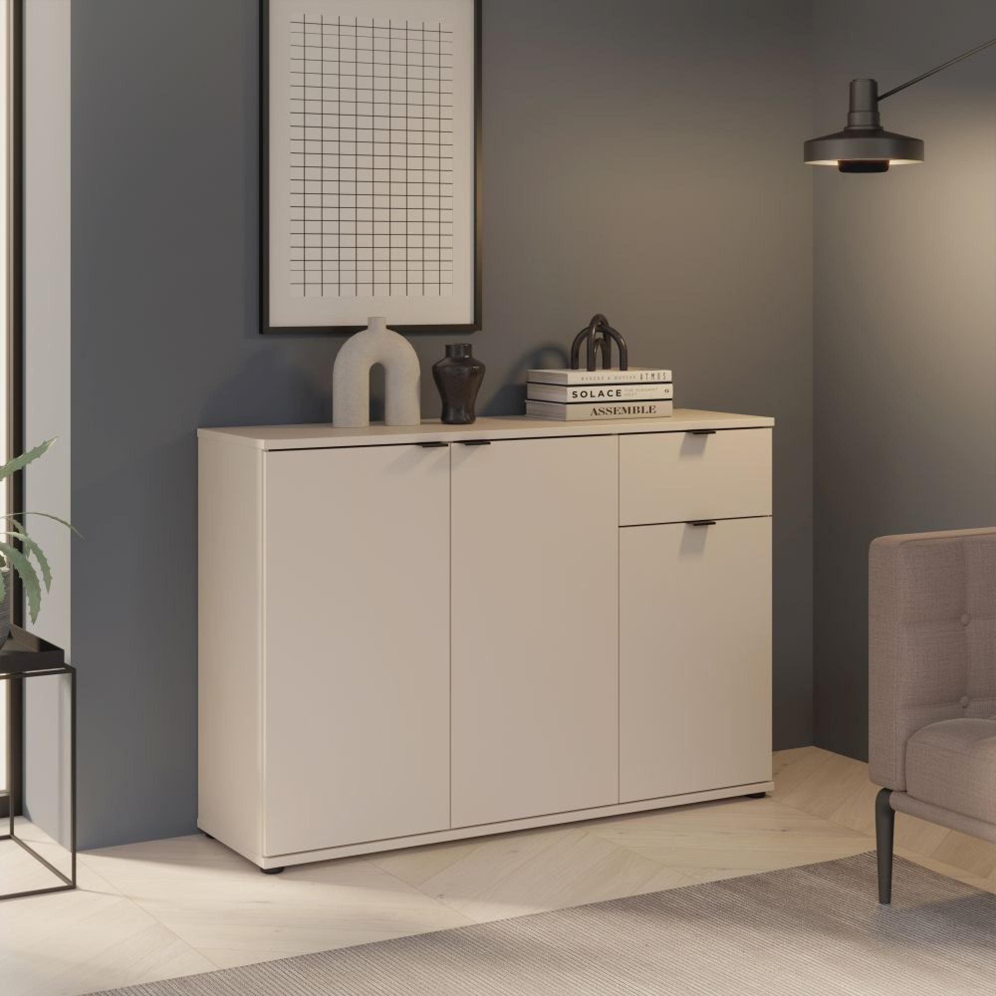 Ganymede Sideboard - 3 Door - 1 Drawer - Small - Sand