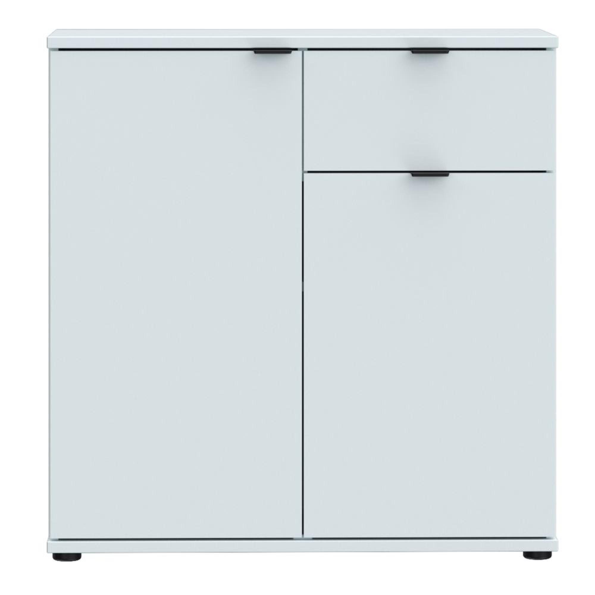 Ganymede Sideboard - 2 Door - 1 Drawer - Compact - Light Grey