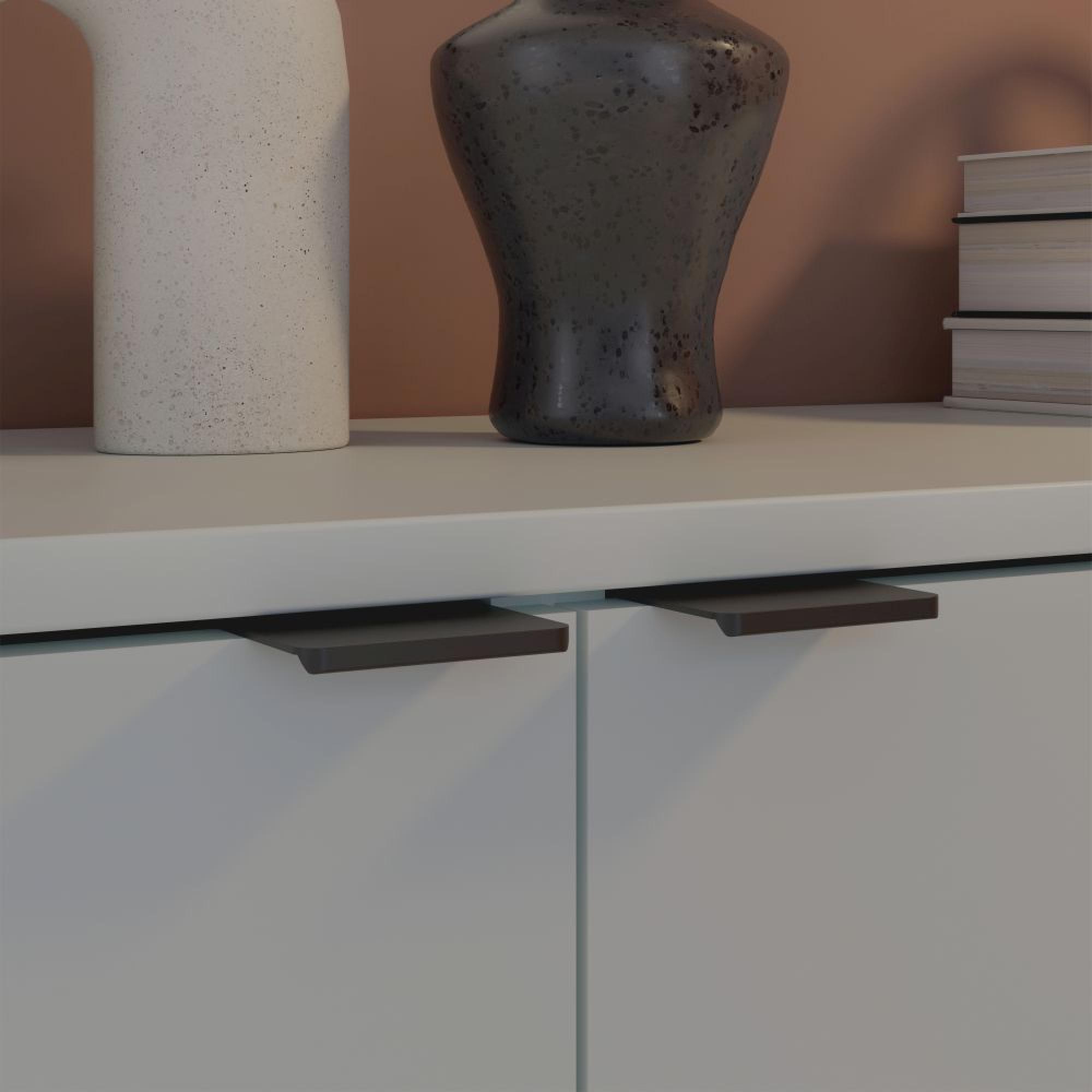 Ganymede Sideboard - 2 Door - 1 Drawer - Compact - Light Grey