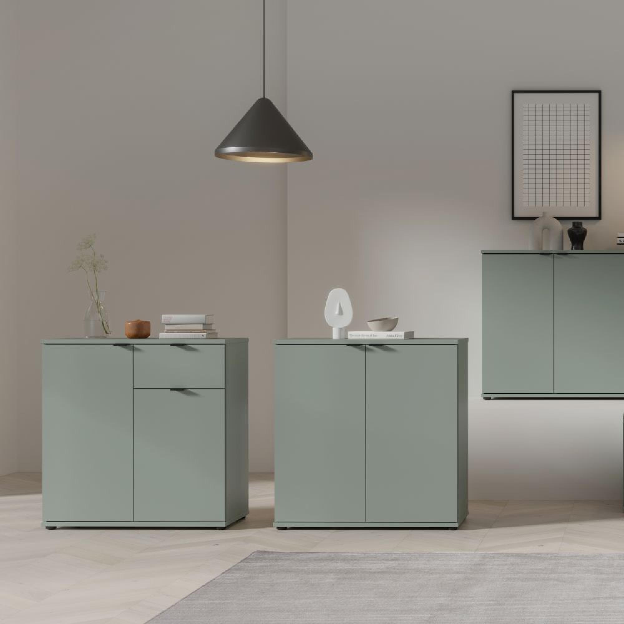 Ganymede Sideboard - 2 Door - 1 Drawer - Compact - Sage Green