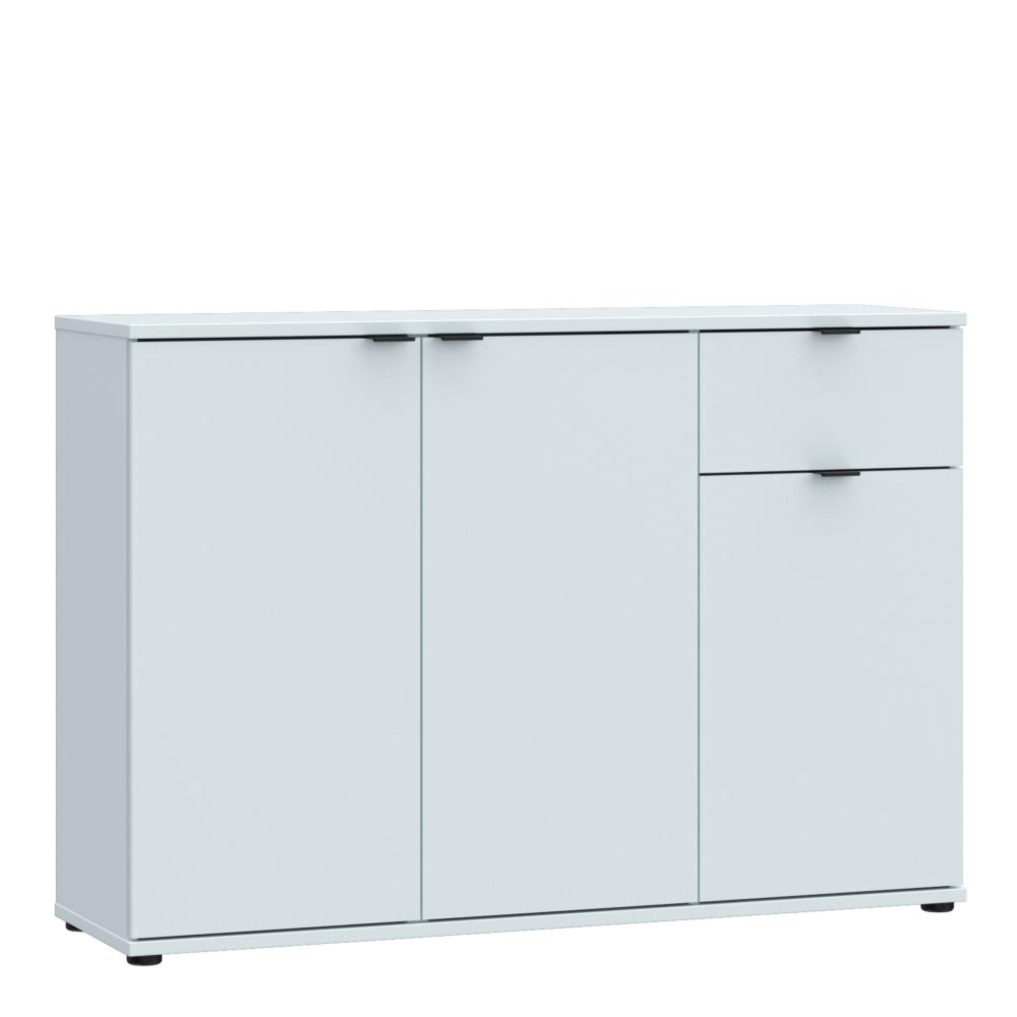 Ganymede Sideboard - 3 Door - 1 Drawer - Small - Light Grey