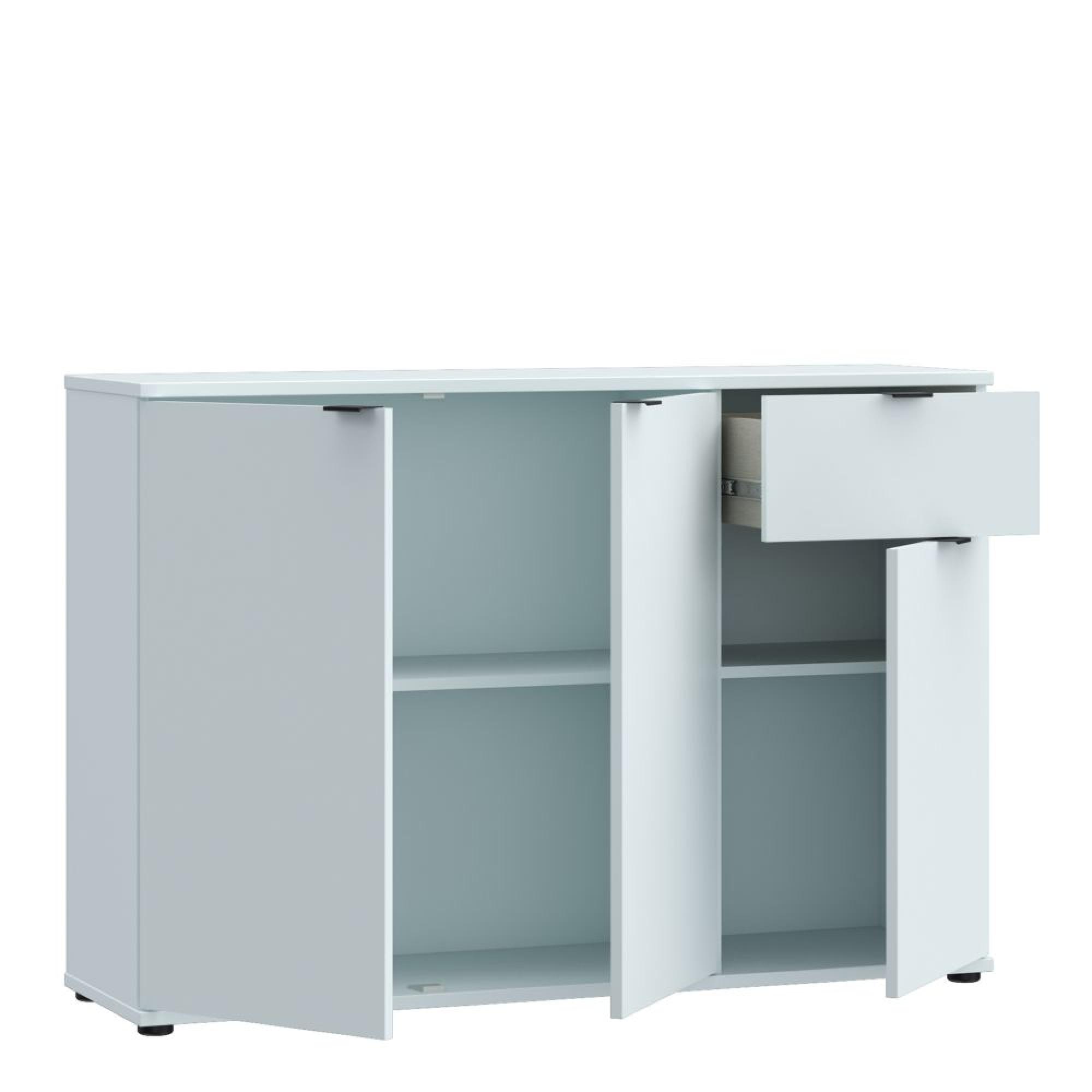 Ganymede Sideboard - 3 Door - 1 Drawer - Small - Light Grey