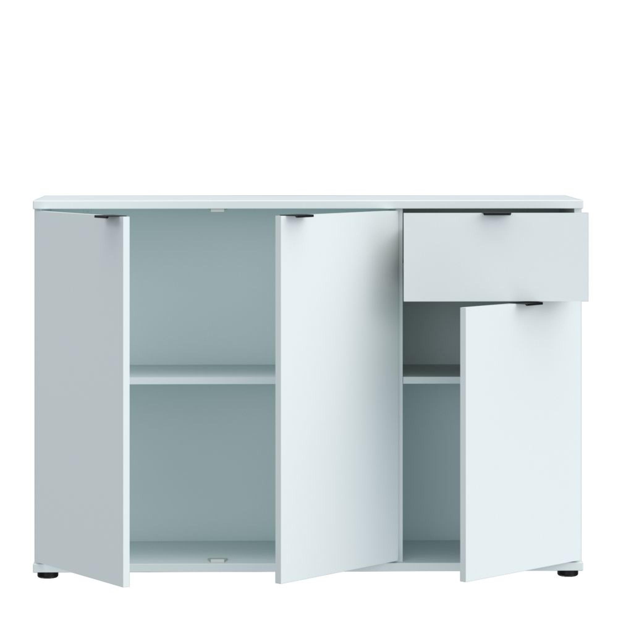 Ganymede Sideboard - 3 Door - 1 Drawer - Small - Light Grey