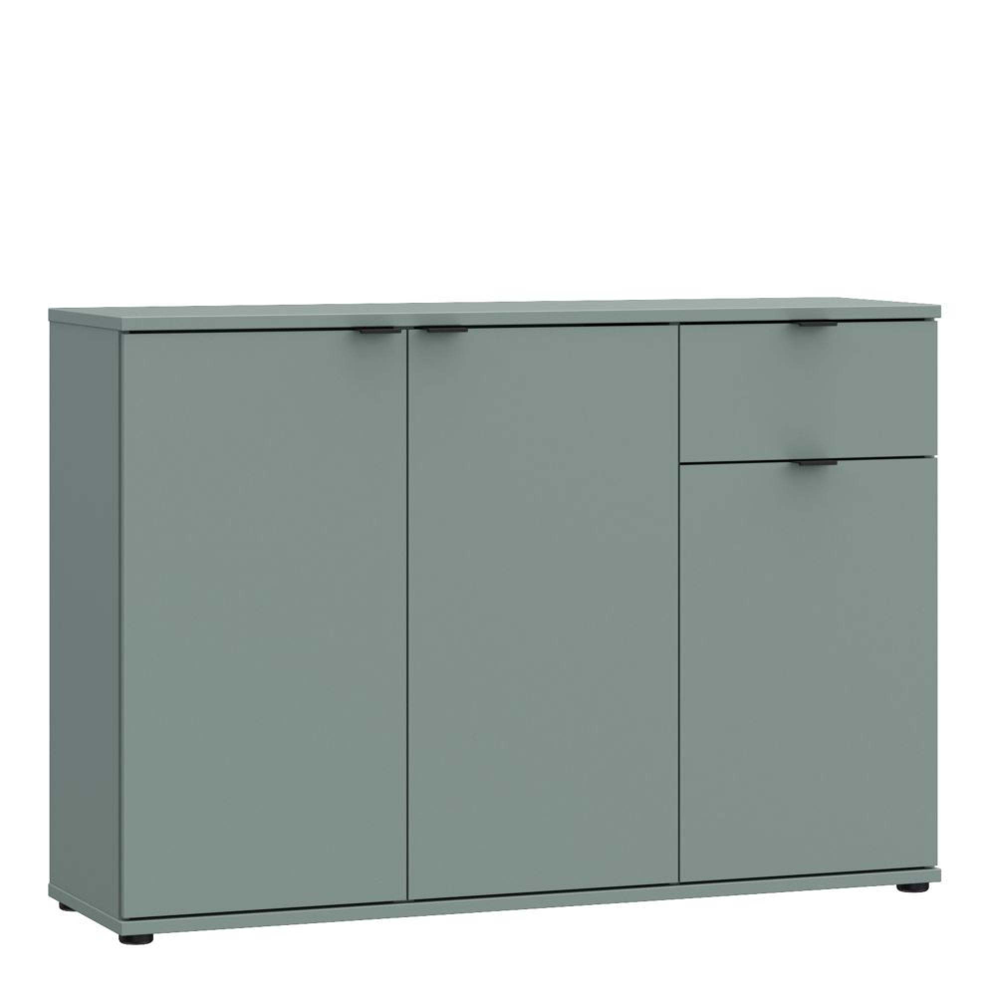 Ganymede Sideboard - 3 Door - 1 Drawer - Small - Sage Green