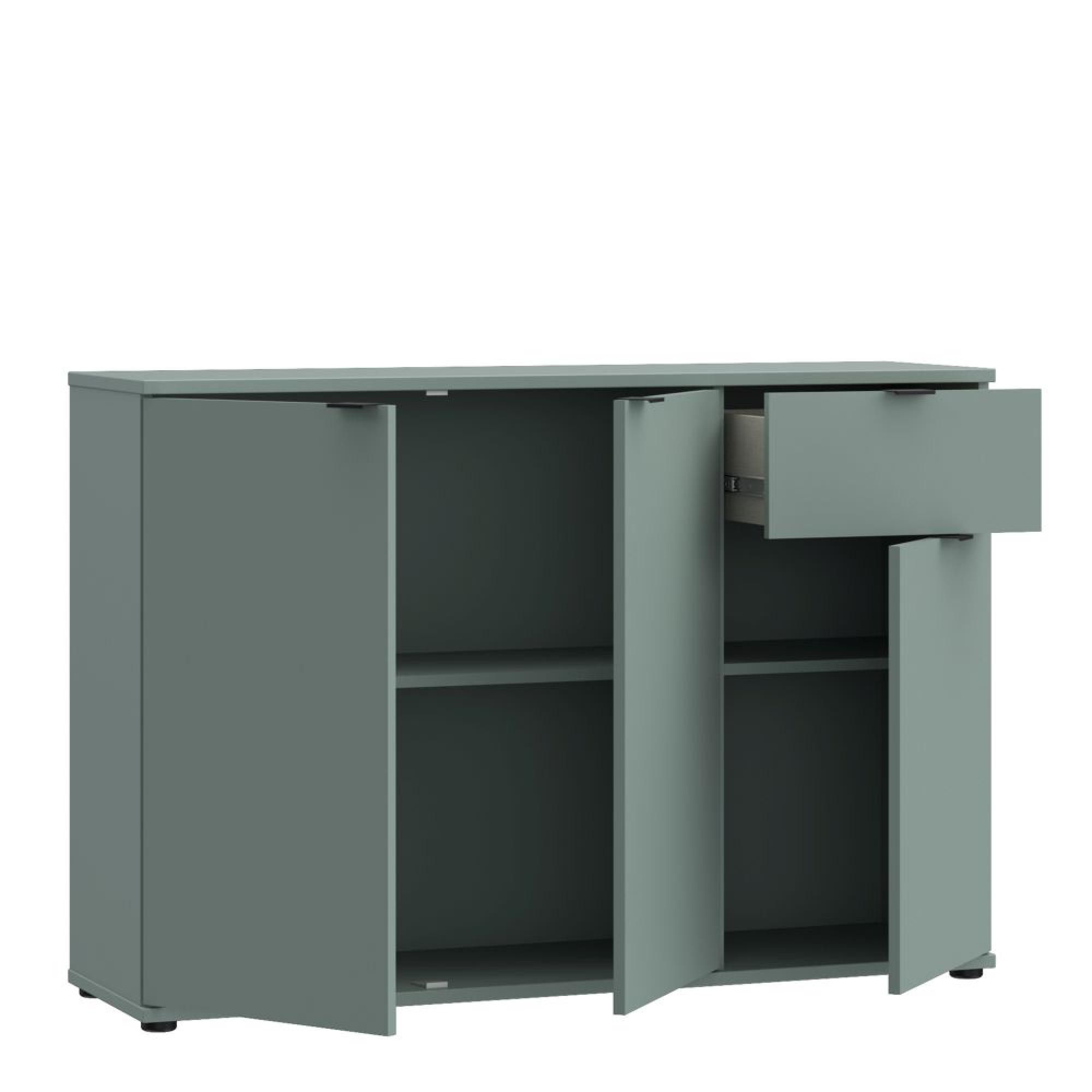 Ganymede Sideboard - 3 Door - 1 Drawer - Small - Sage Green