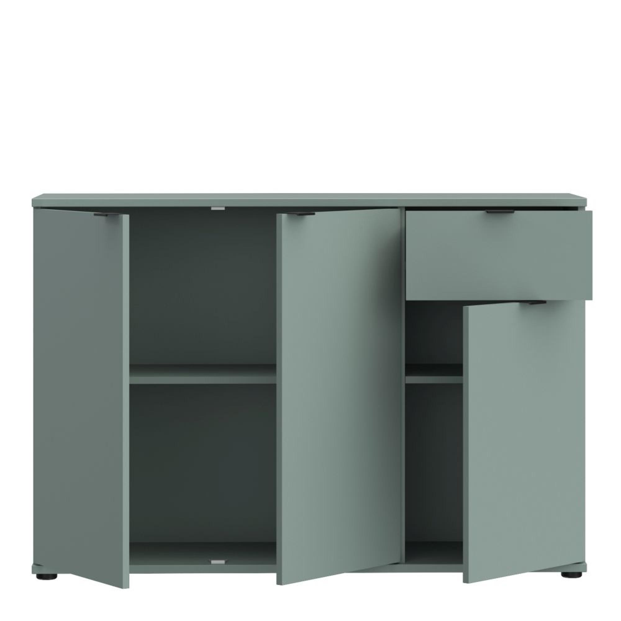 Ganymede Sideboard - 3 Door - 1 Drawer - Small - Sage Green