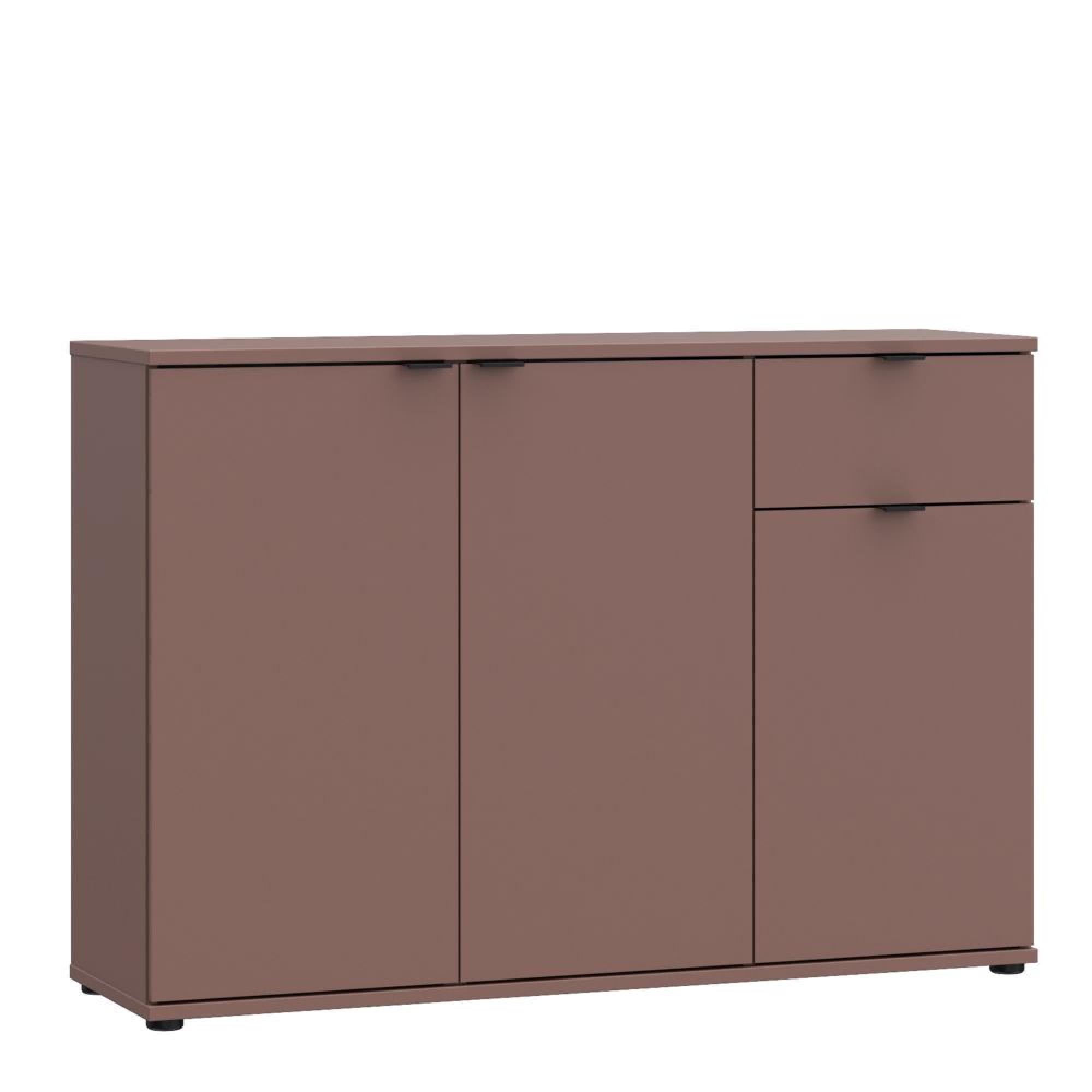 Ganymede Sideboard - 3 Door - 1 Drawer - Small - Terracotta