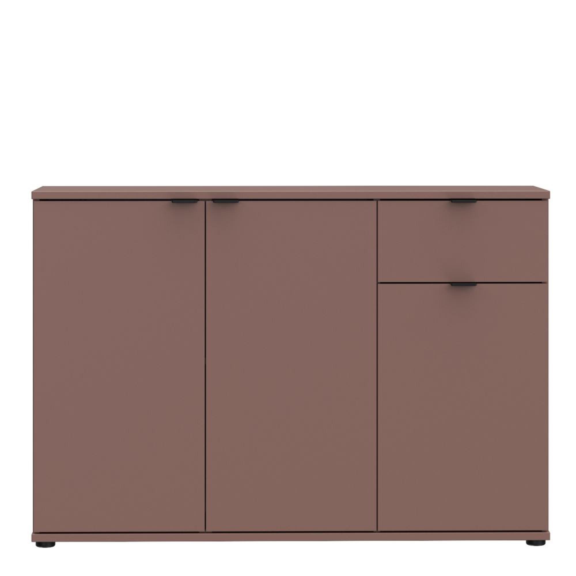 Ganymede Sideboard - 3 Door - 1 Drawer - Small - Terracotta