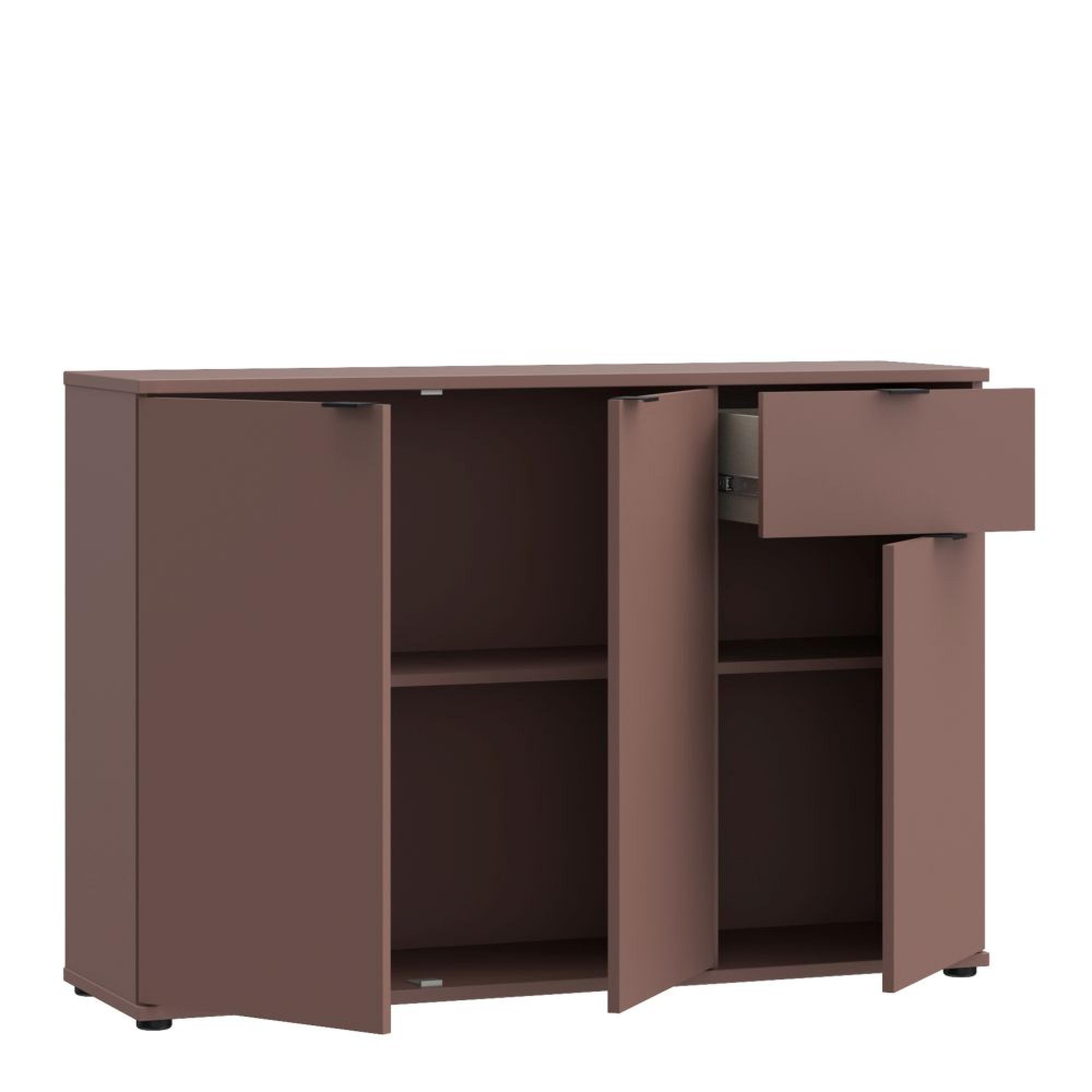 Ganymede Sideboard - 3 Door - 1 Drawer - Small - Terracotta