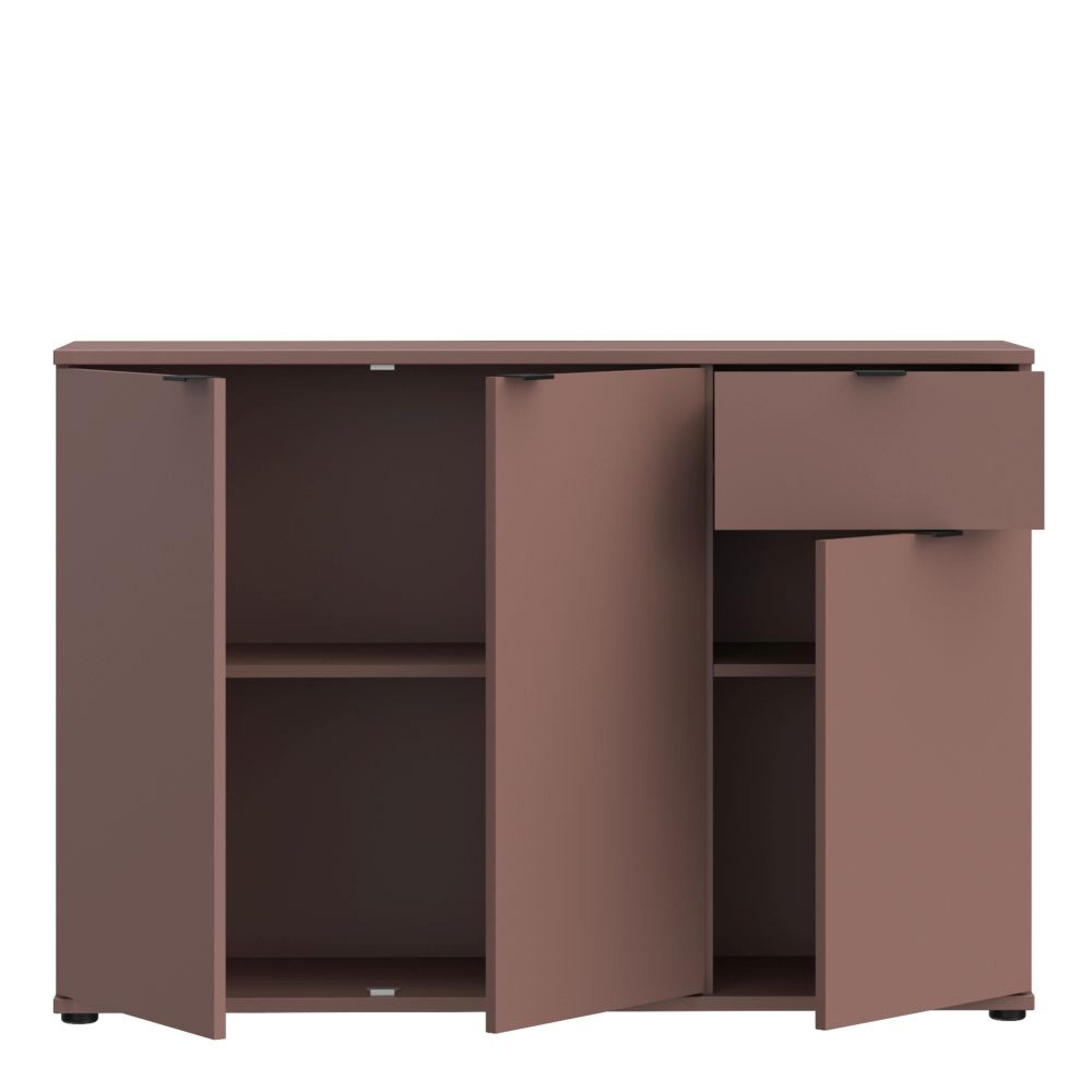 Ganymede Sideboard - 3 Door - 1 Drawer - Small - Terracotta