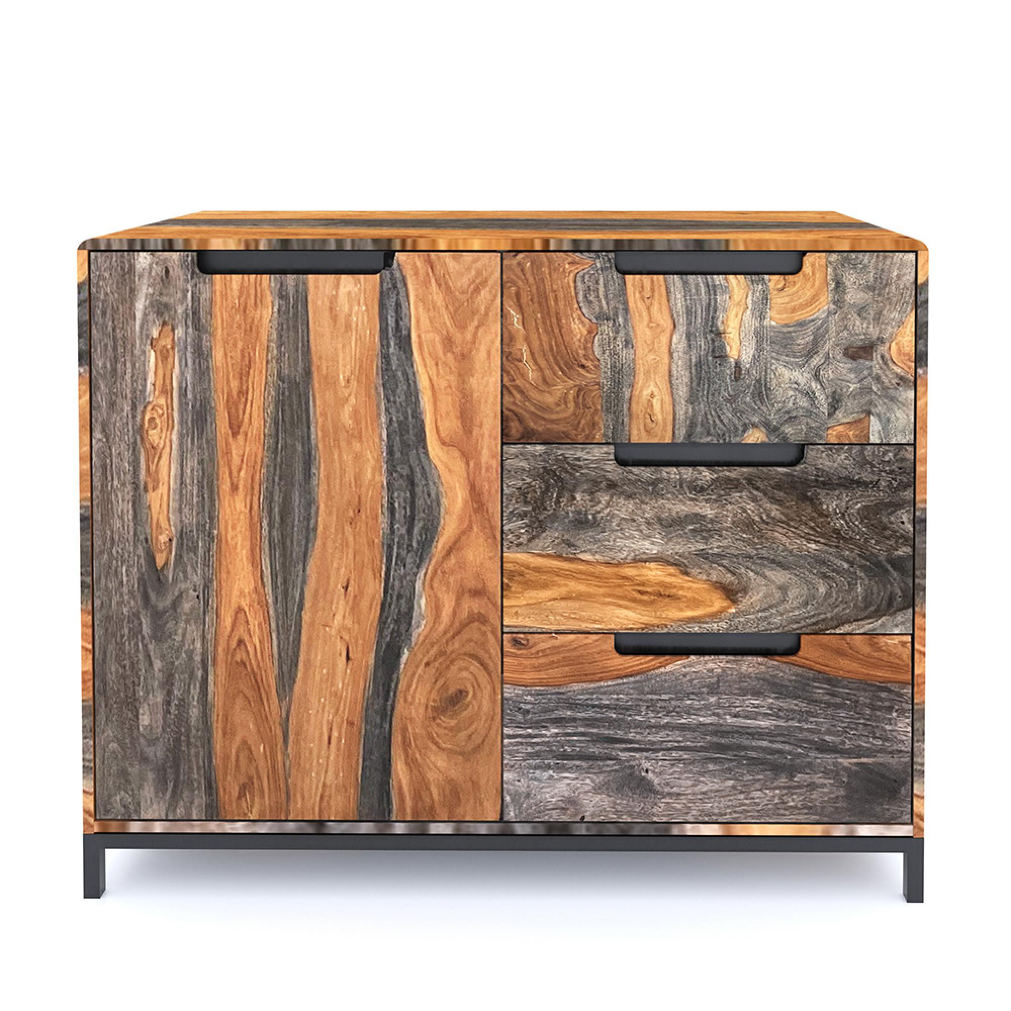Goa Sideboard - Small - 95cm - Dark Sheesham Wood