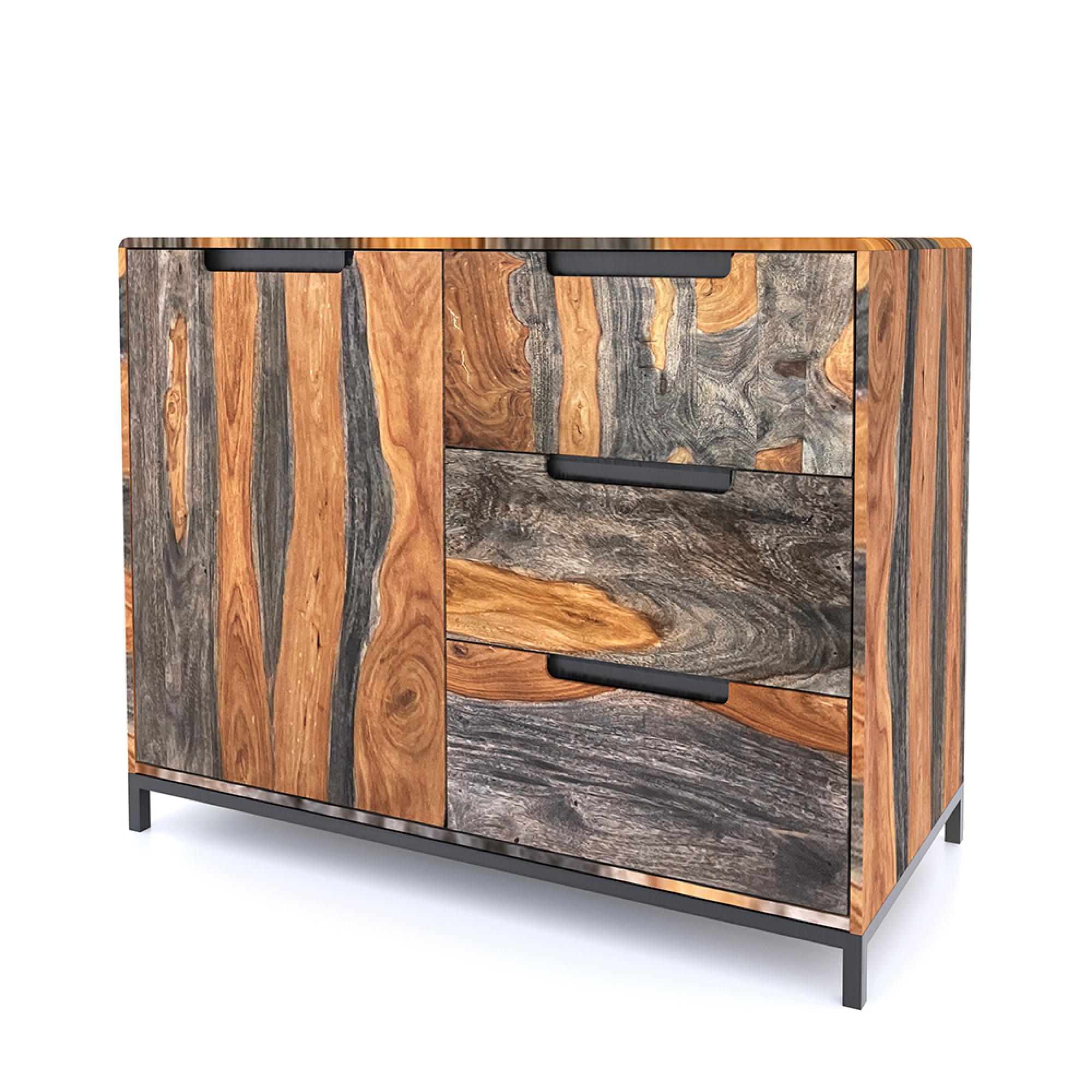Goa Sideboard - Small - 95cm - Dark Sheesham Wood