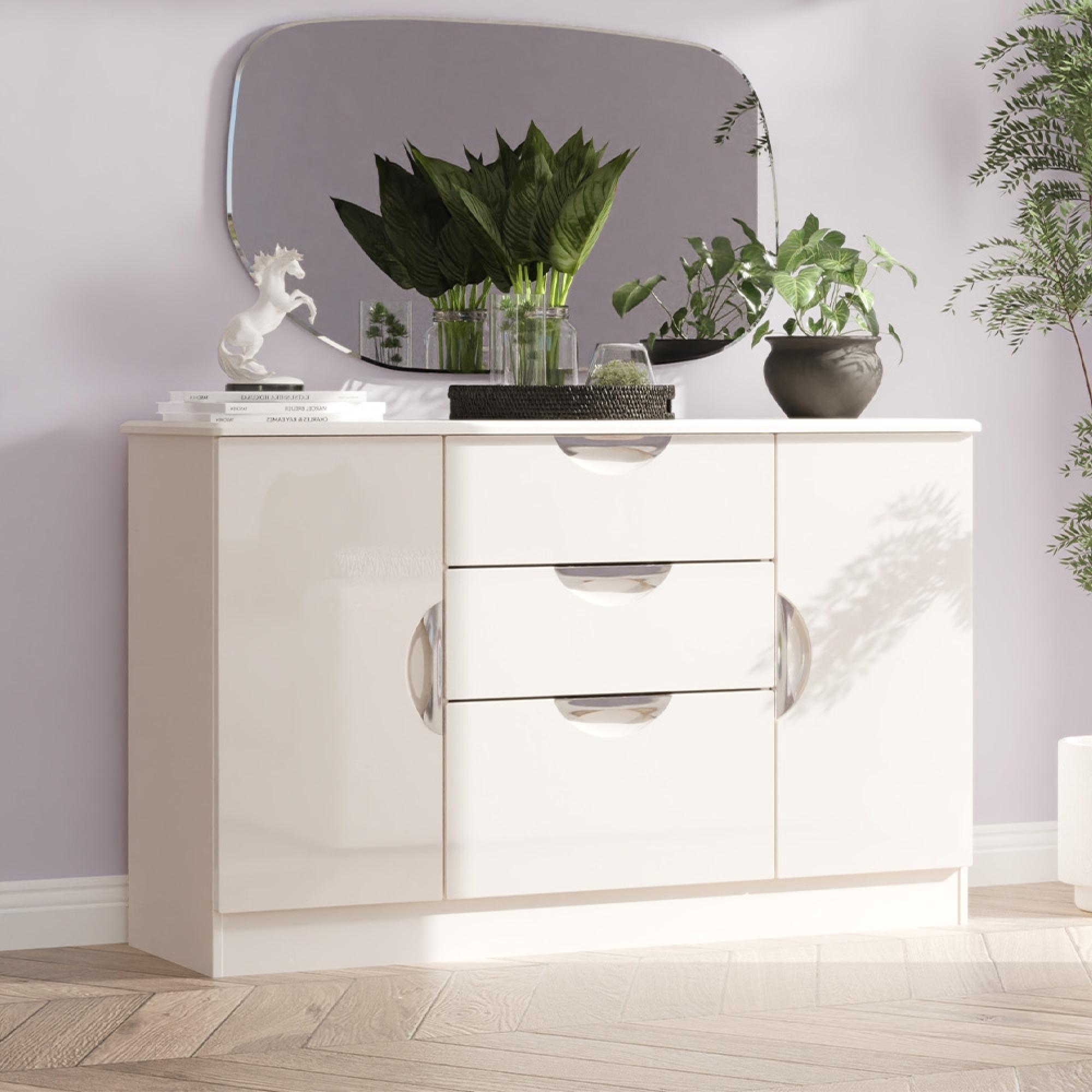 Camden Medium Sideboard - 2 Doors - Cashmere