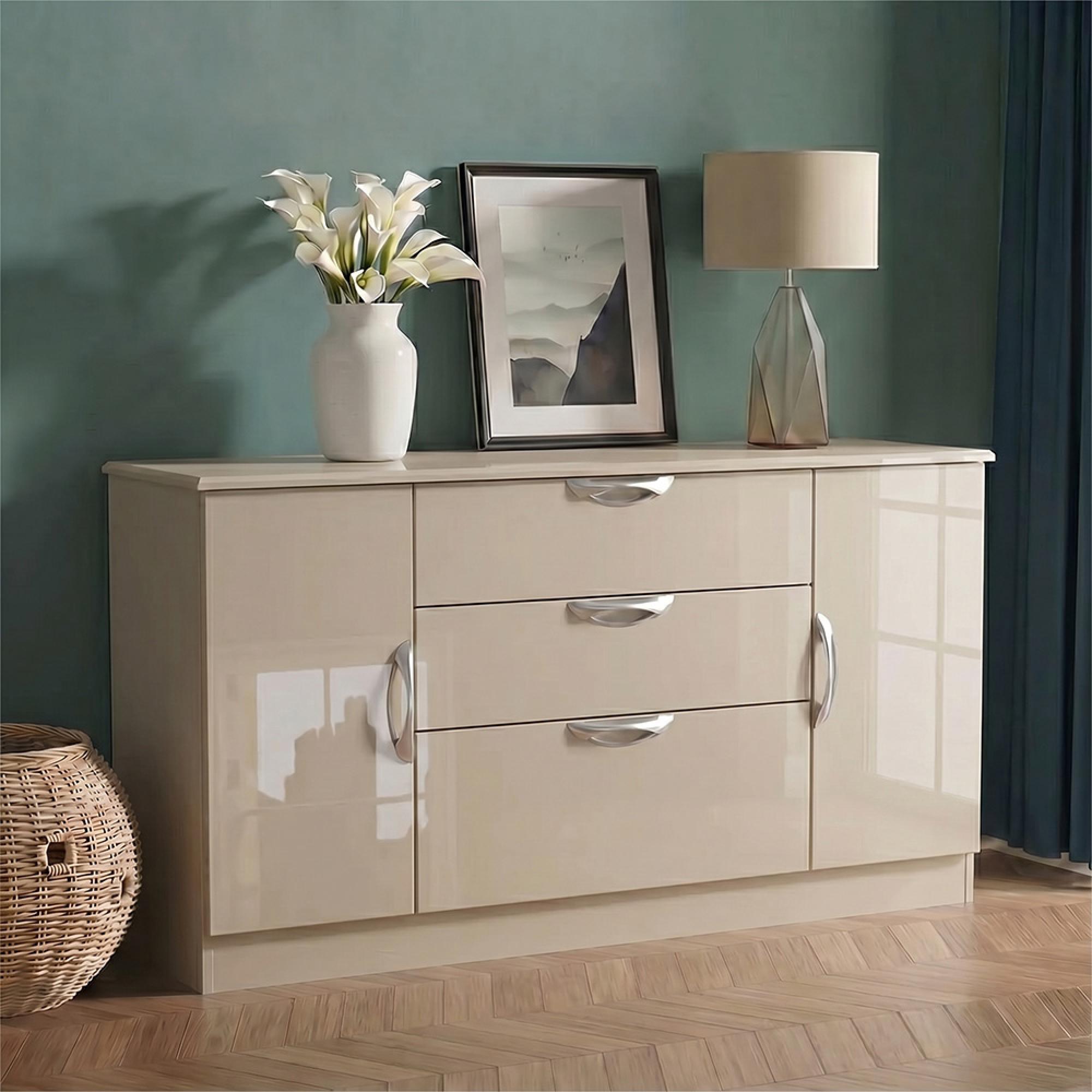 Camden Wide Sideboard - 2 Doors - Cashmere