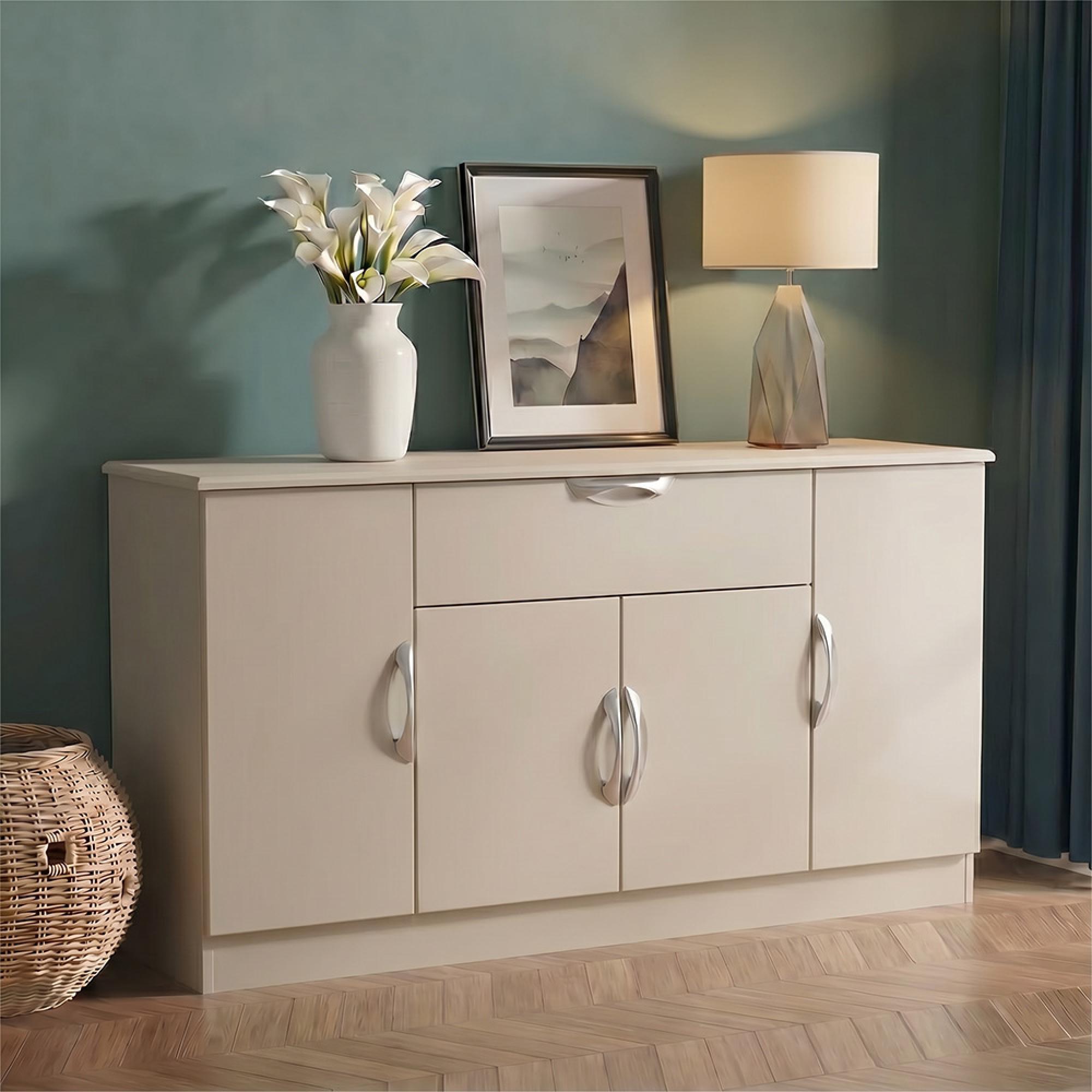 Camden Wide Sideboard - 4 Doors - Cashmere