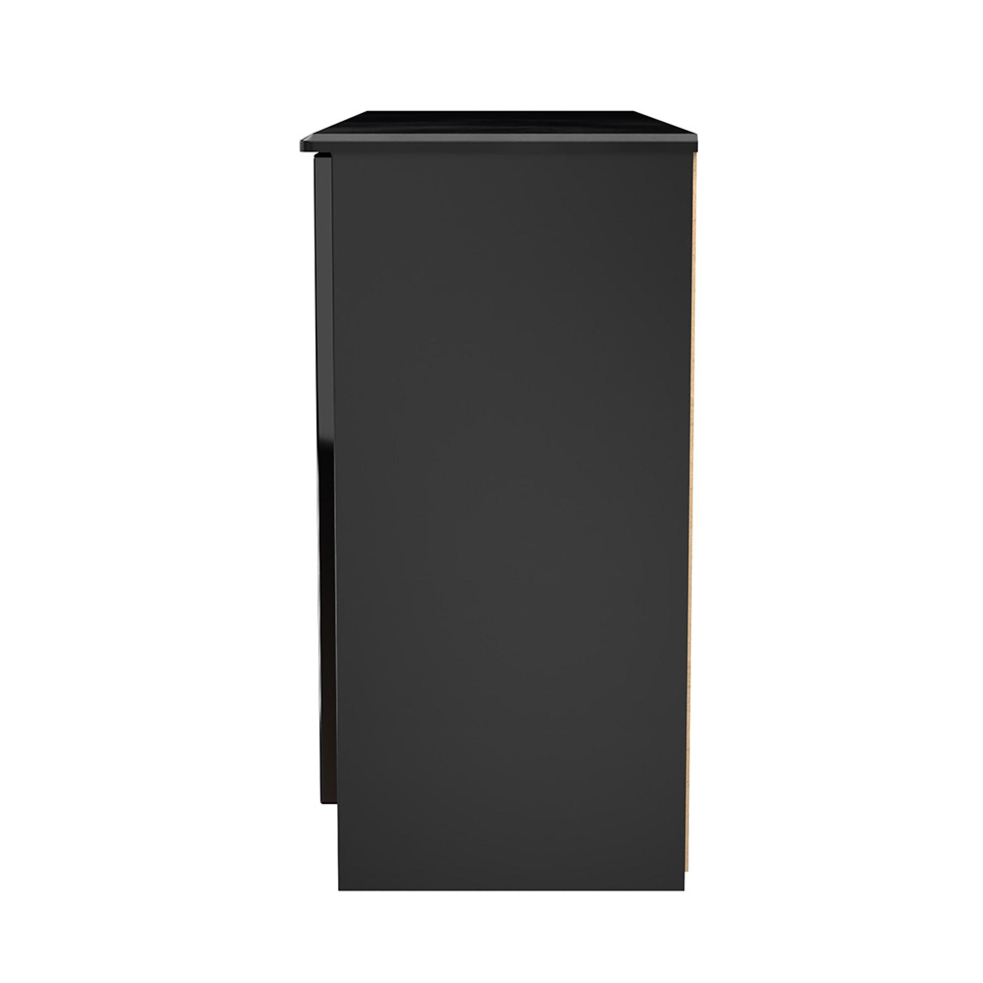 Knightsbridge Sideboard - Medium - 2 Doors - Gloss Black