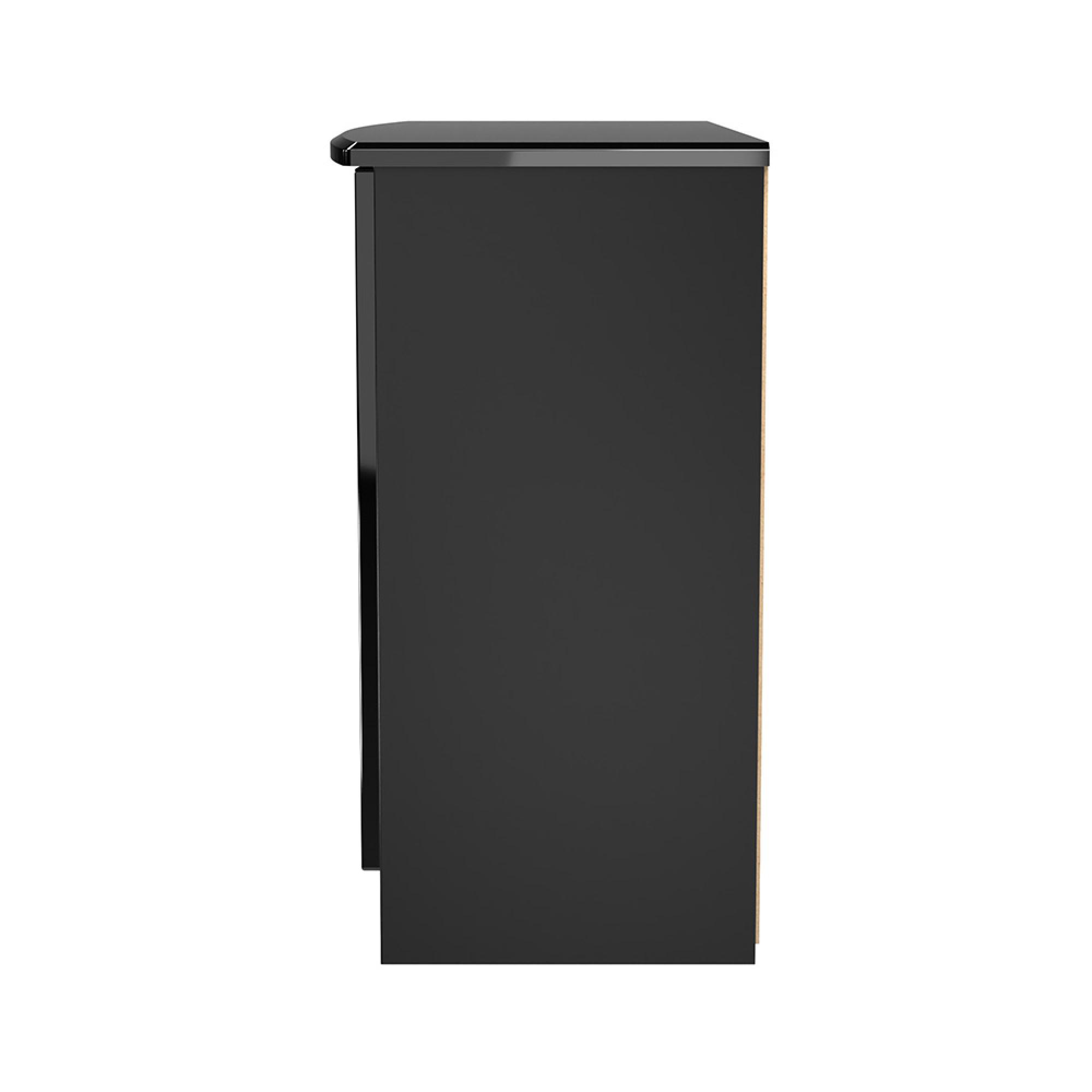 Knightsbridge Sideboard - Small - 3 Doors - Gloss Black