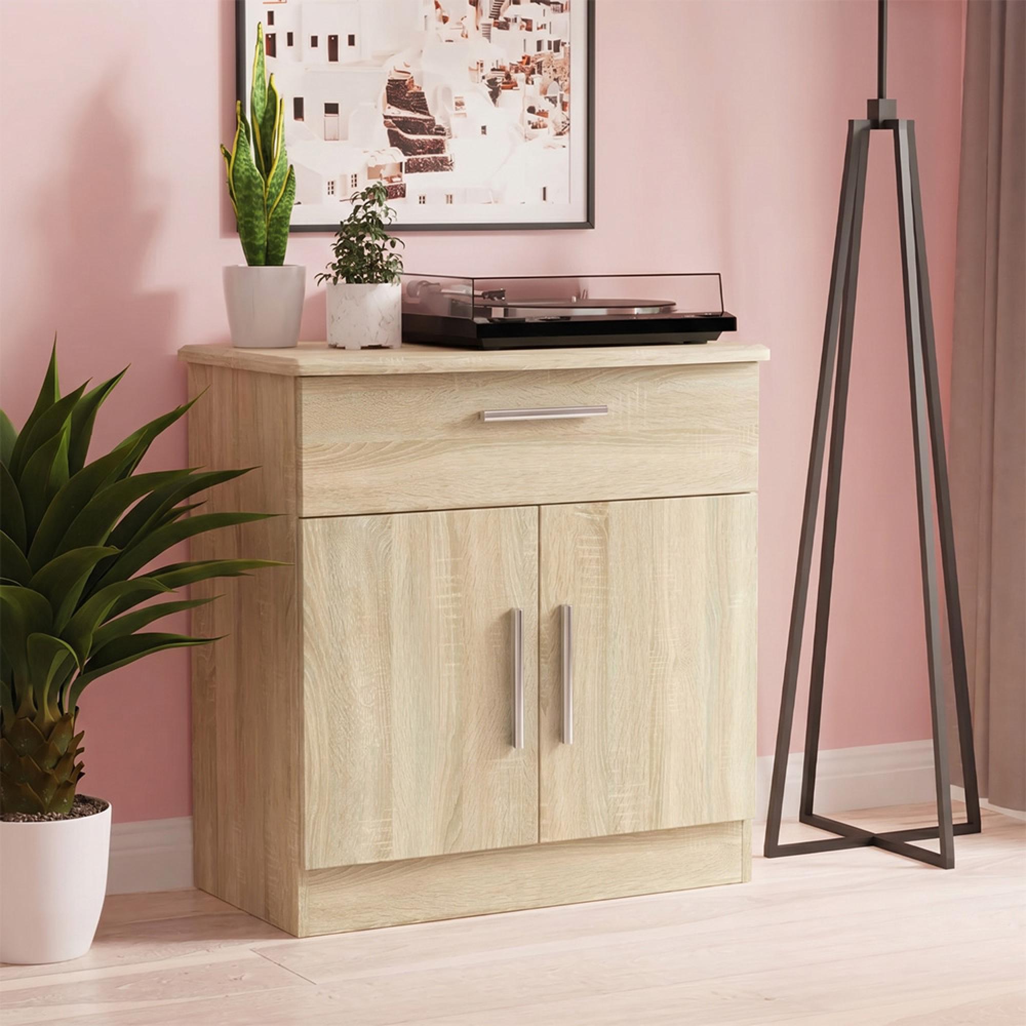 Knightsbridge Compact Sideboard - 2 Doors - Oak