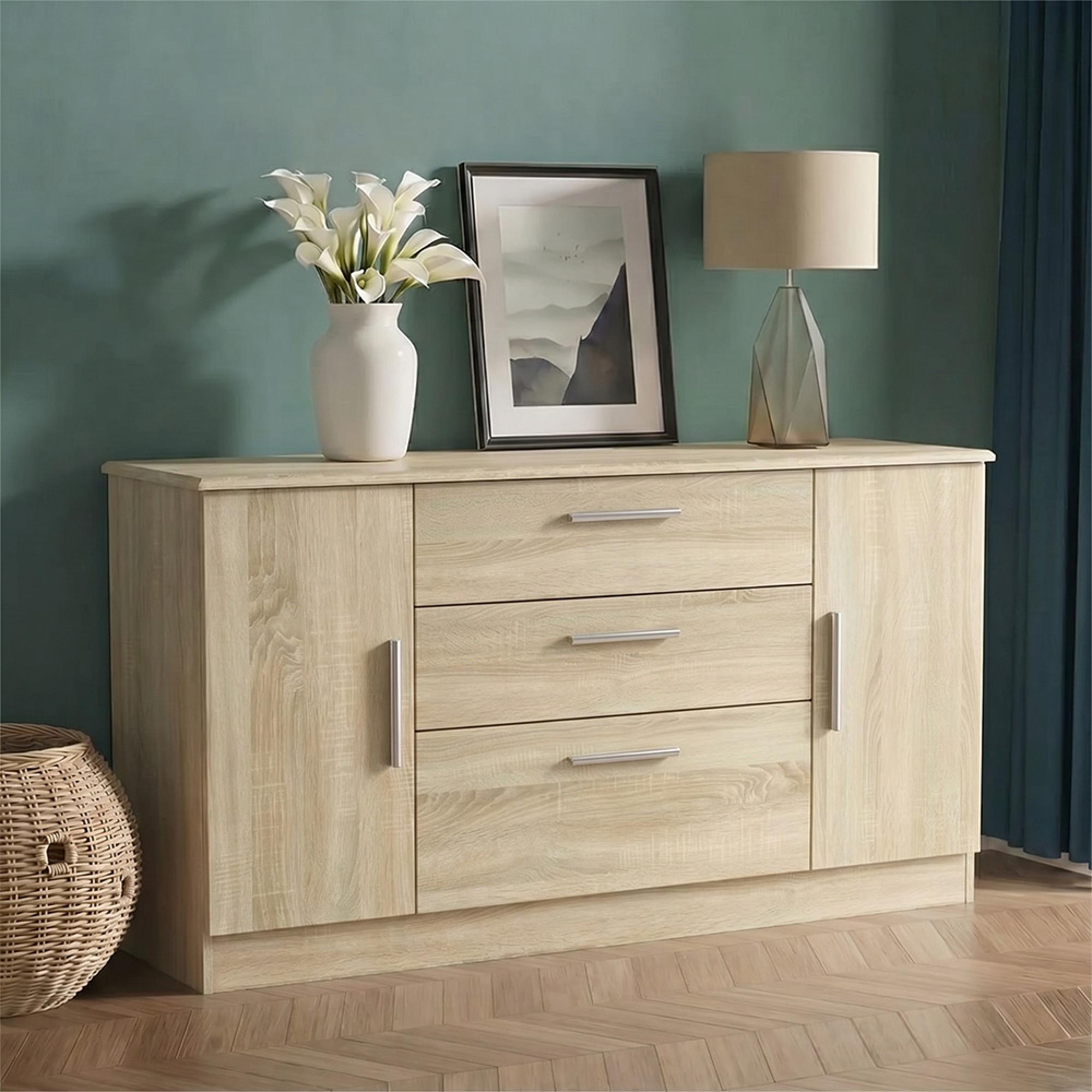 Knightsbridge Sideboard - Wide - 2 Doors - Oak