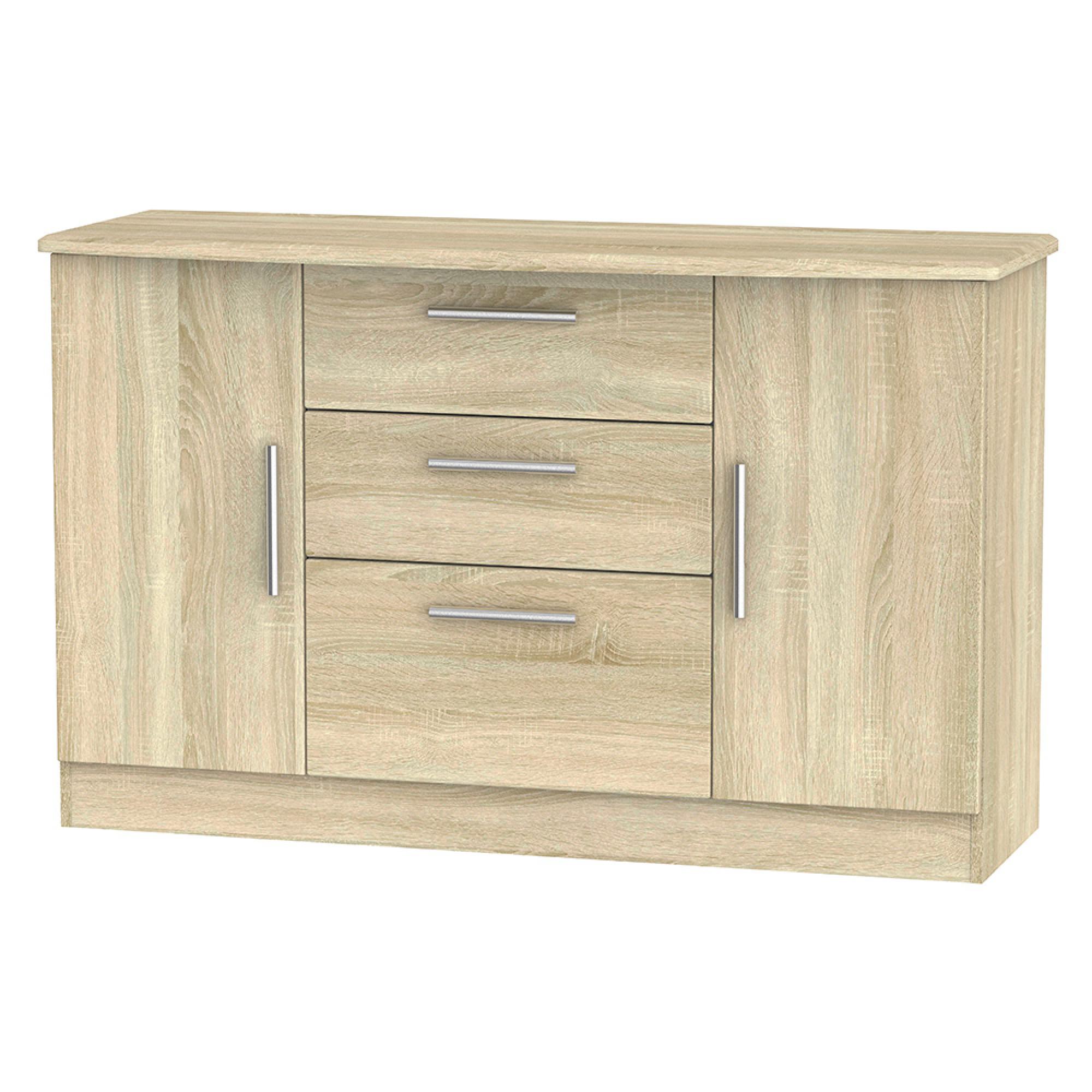 Knightsbridge Sideboard - Medium - 2 Doors - Oak
