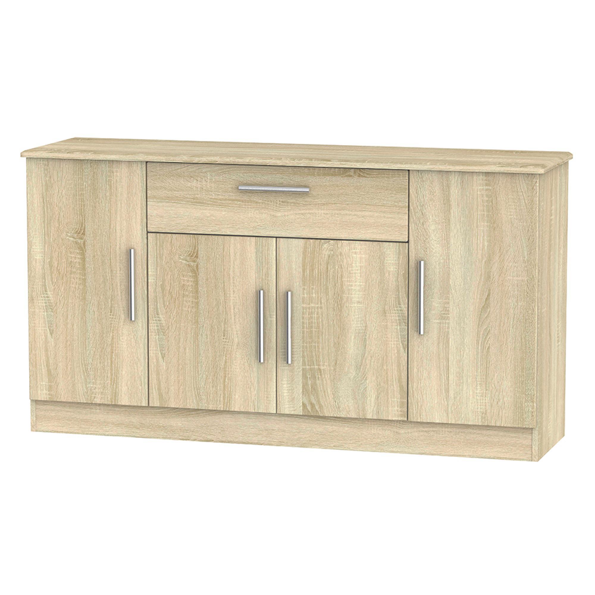 Knightsbridge Sideboard - Wide - 4 Doors - Oak