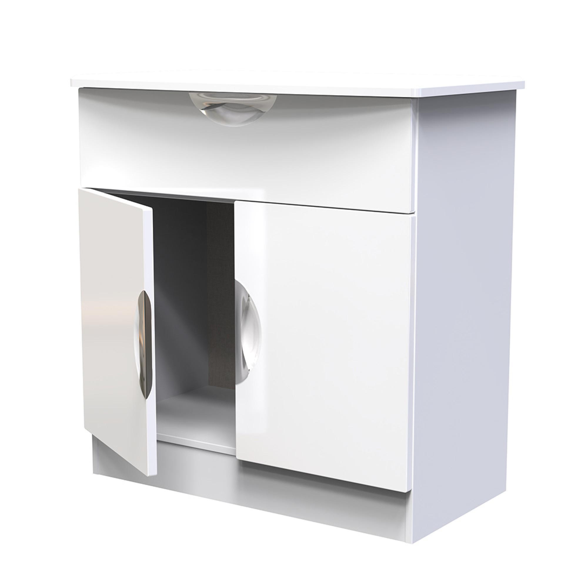 Camden Sideboard - Compact - 2 Doors - White Gloss